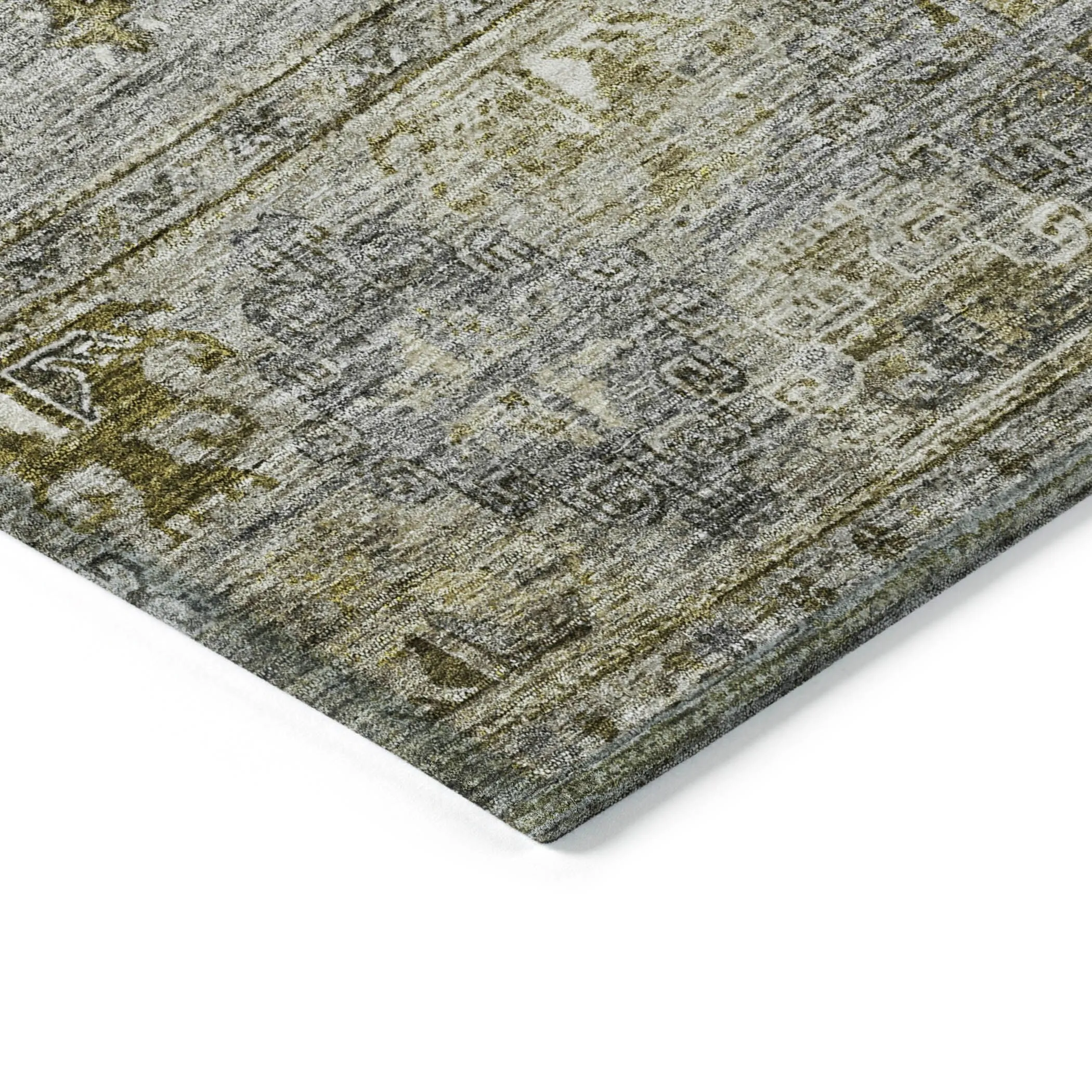Machine Washable Indoor/ Outdoor Boho Moroccan Chantille Rug
