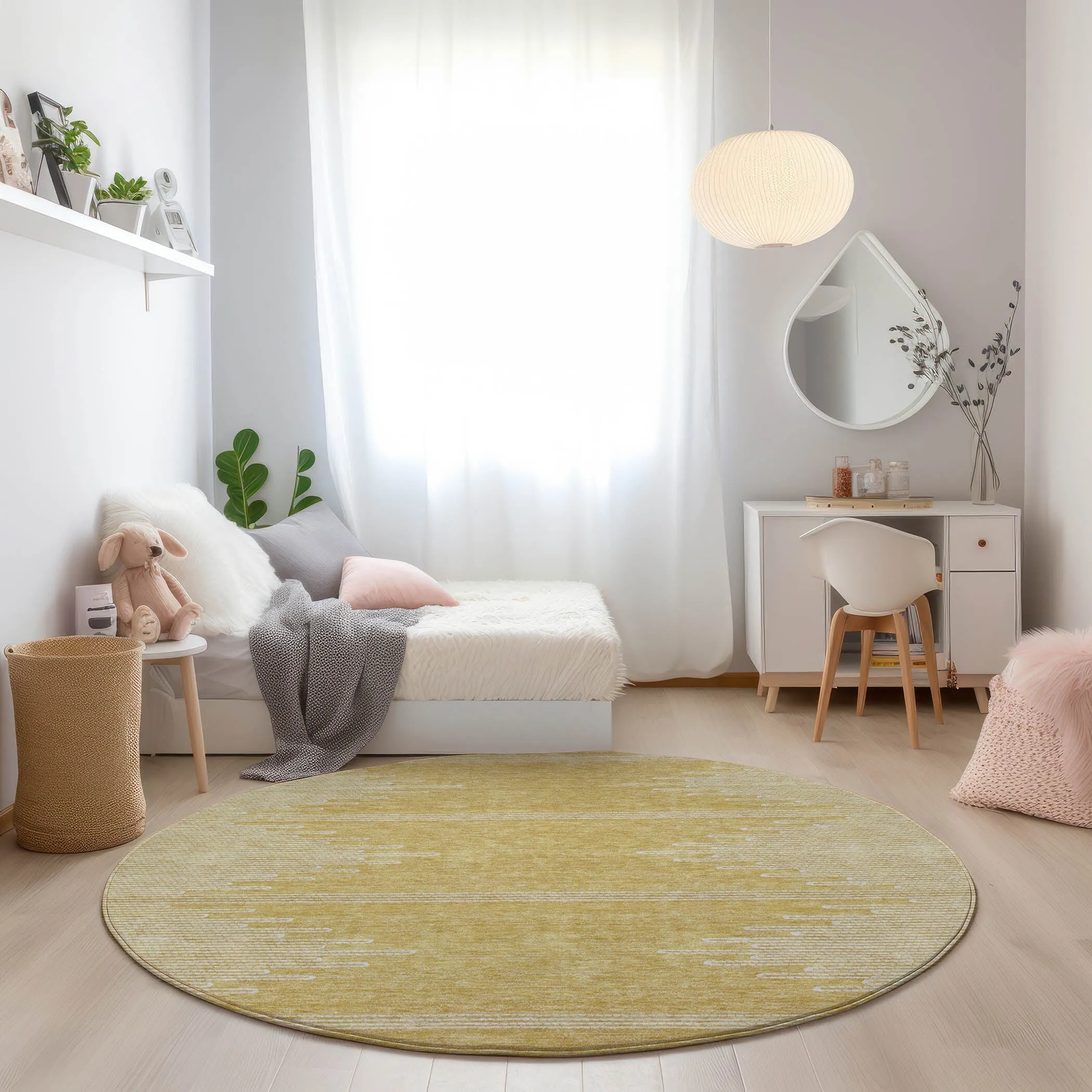 Machine Washable Indoor/ Outdoor Boho Moroccan Rug