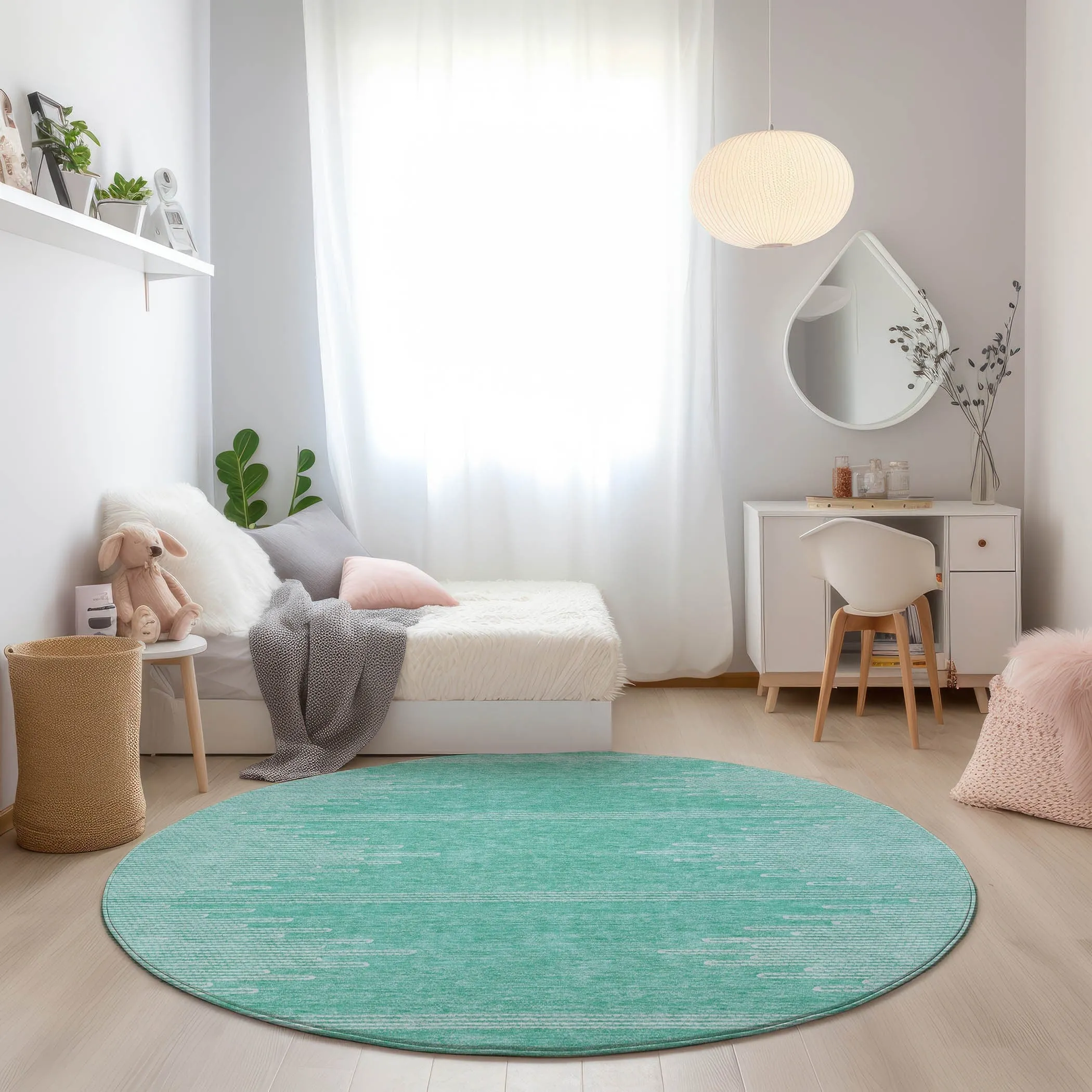 Machine Washable Indoor/ Outdoor Boho Moroccan Rug