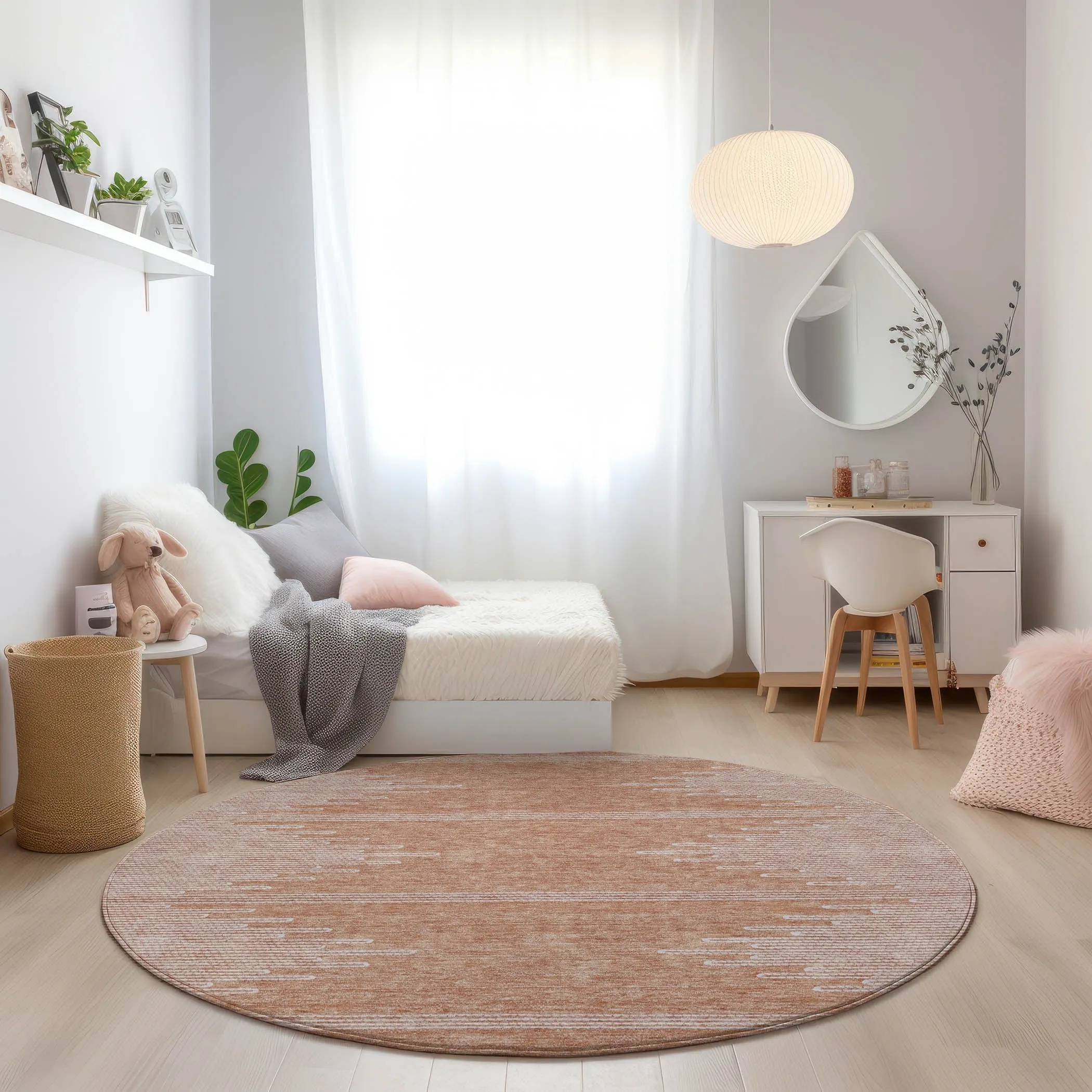 Machine Washable Indoor/ Outdoor Boho Moroccan Rug