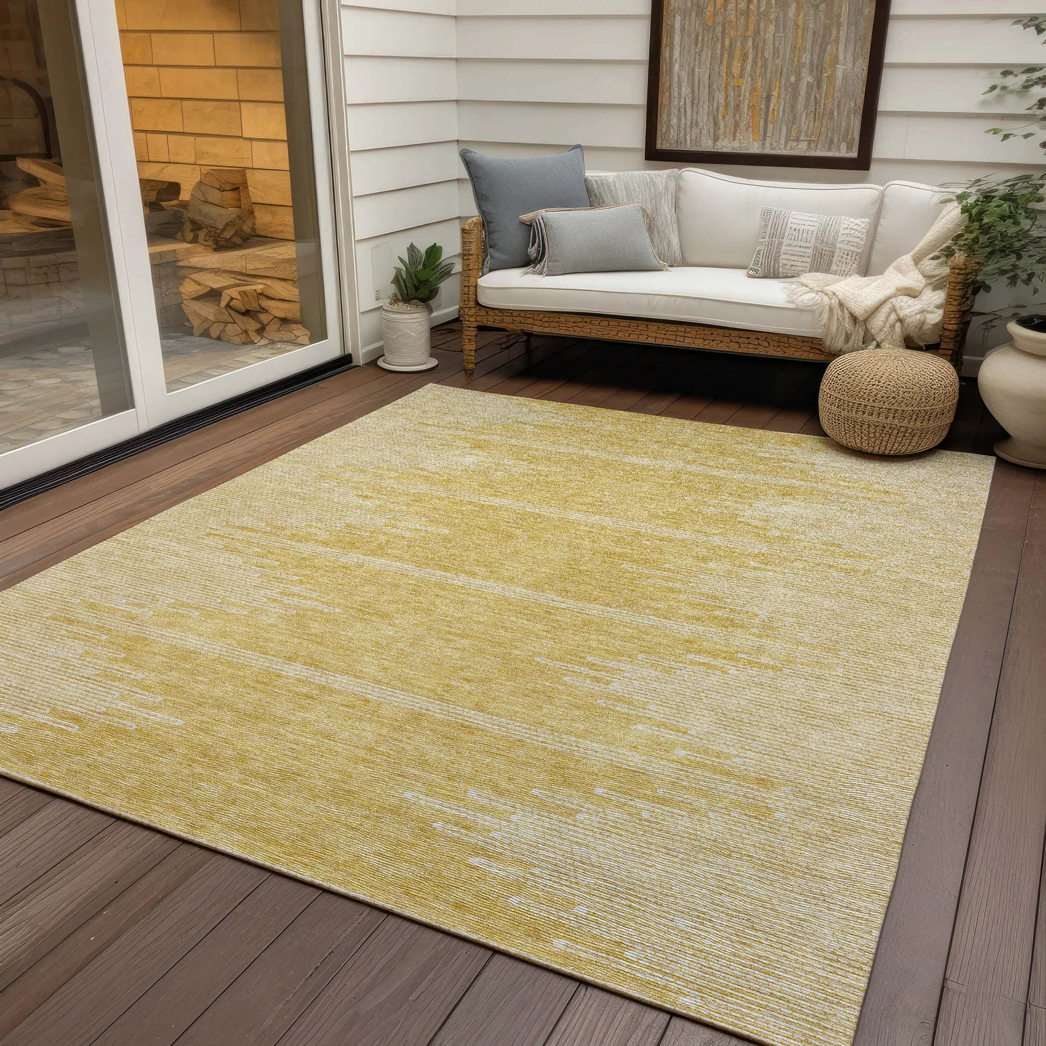 Machine Washable Indoor/ Outdoor Boho Moroccan Rug
