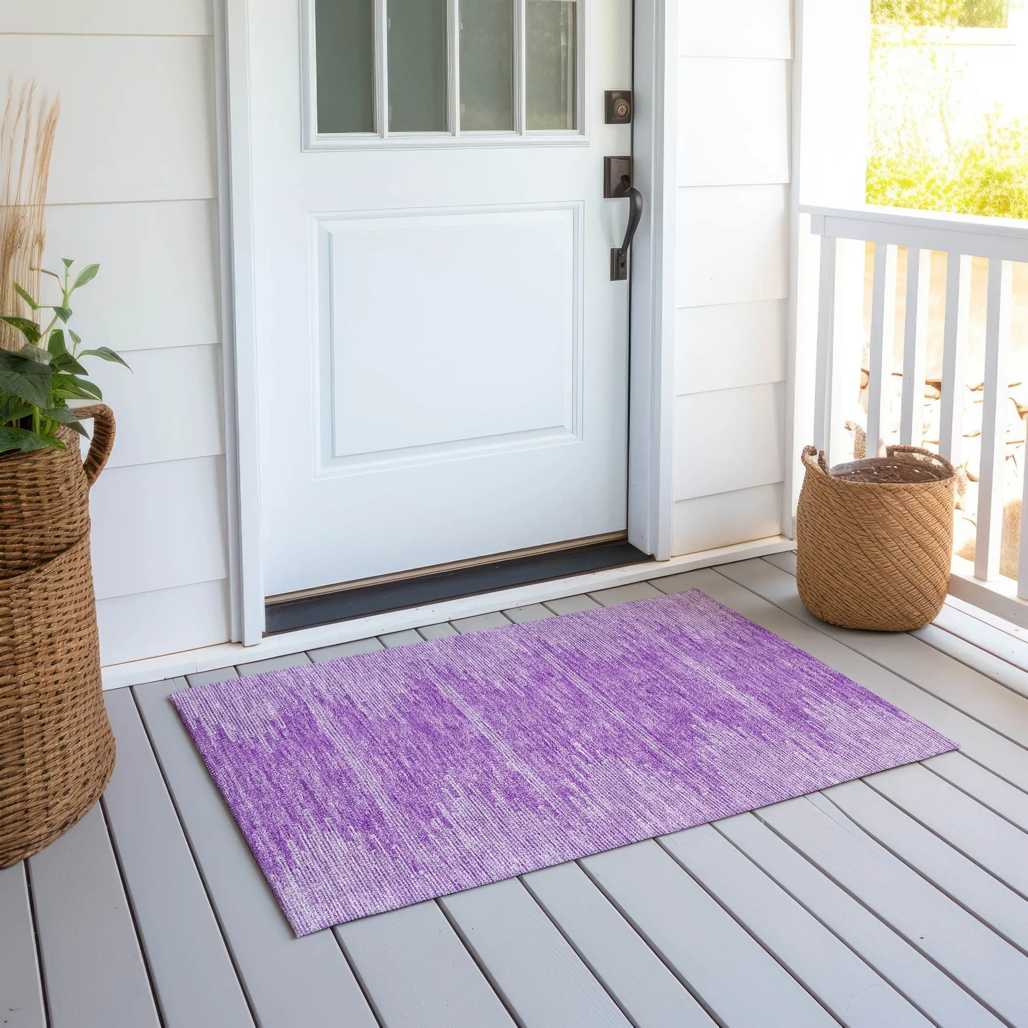 Machine Washable Indoor/ Outdoor Boho Moroccan Rug