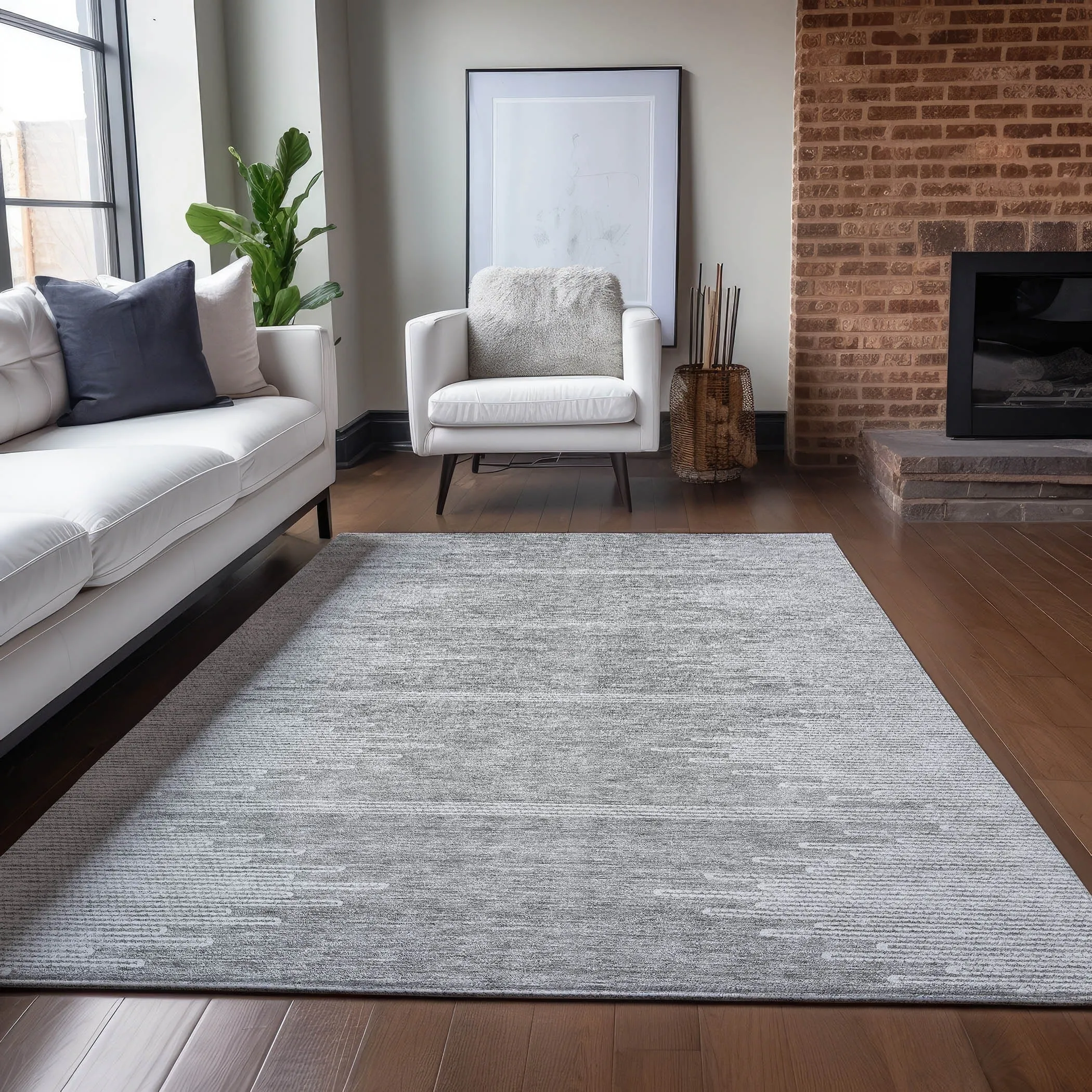 Machine Washable Indoor/ Outdoor Boho Moroccan Rug