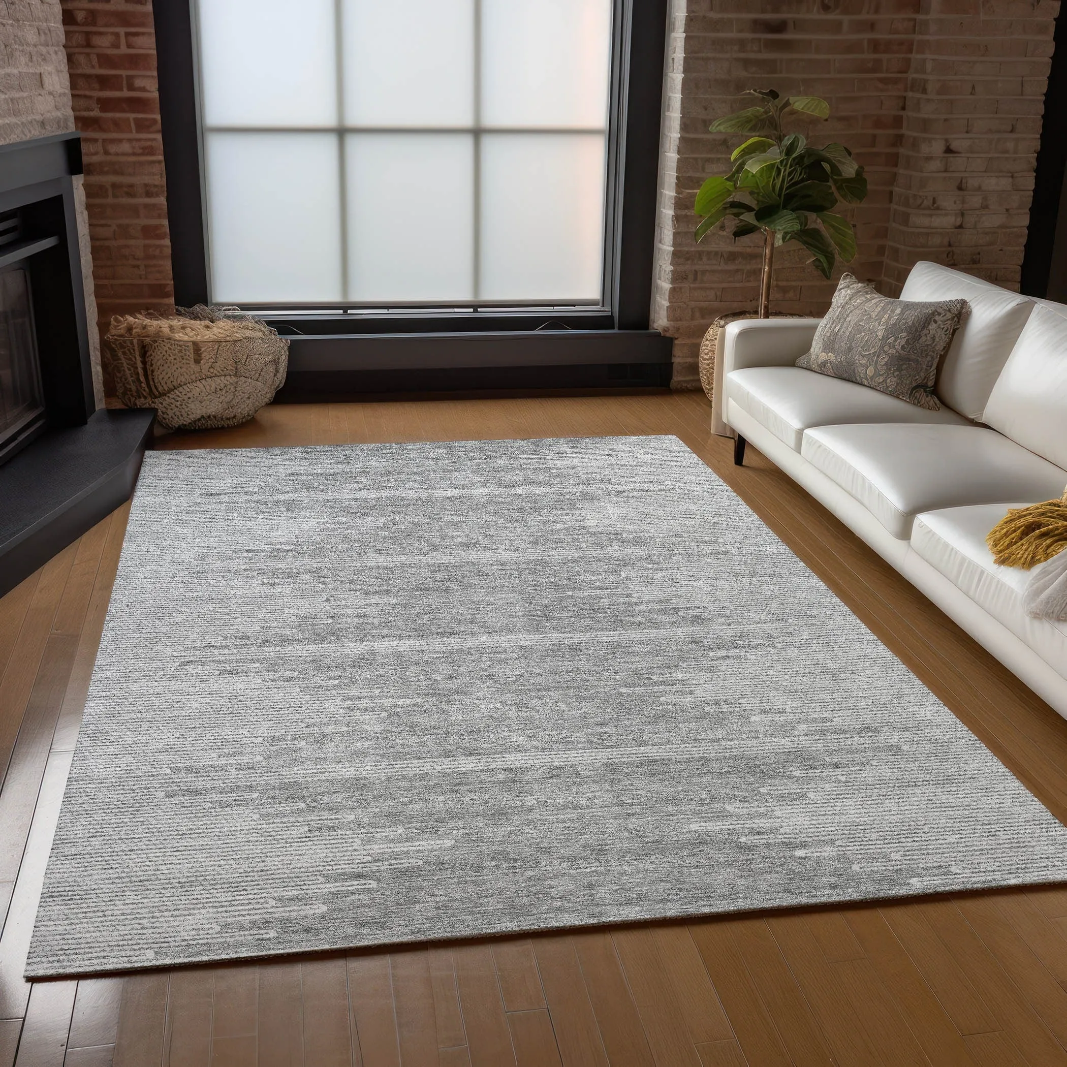 Machine Washable Indoor/ Outdoor Boho Moroccan Rug