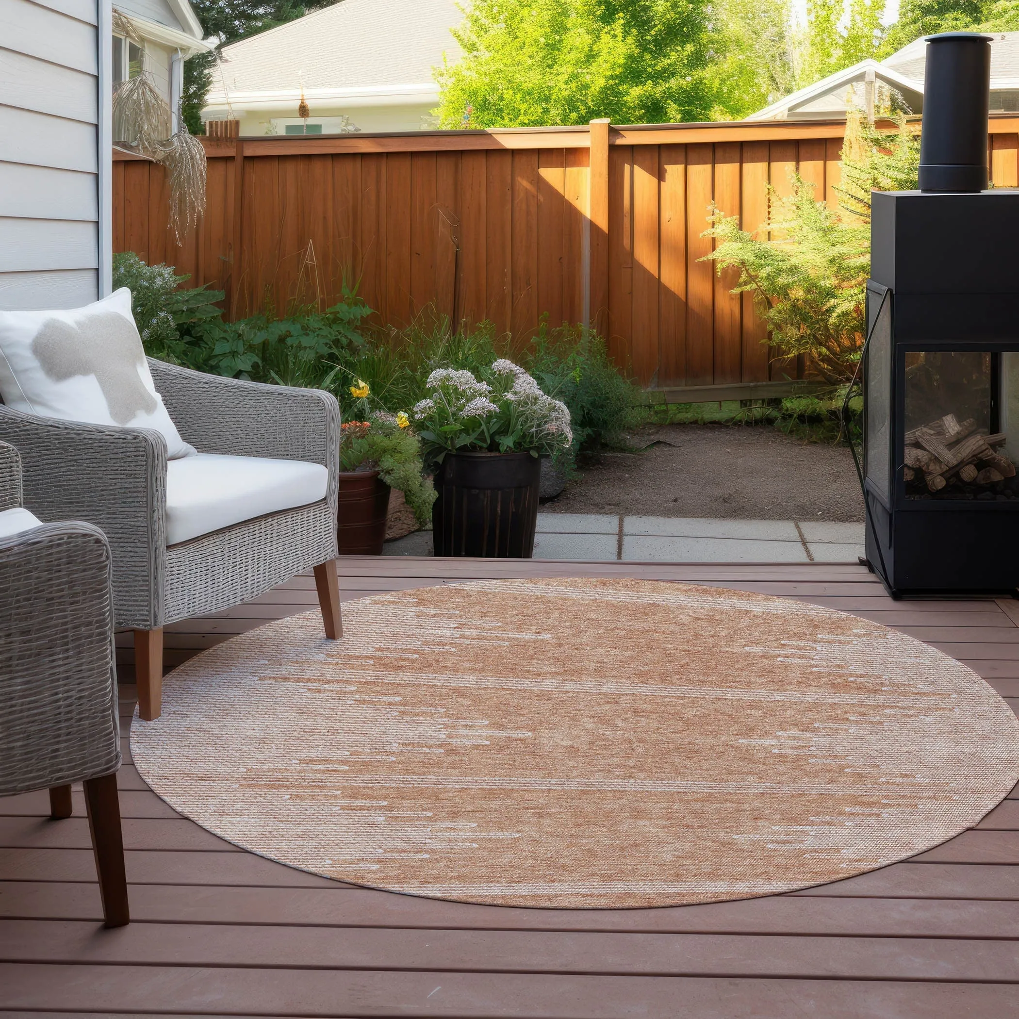 Machine Washable Indoor/ Outdoor Boho Moroccan Rug