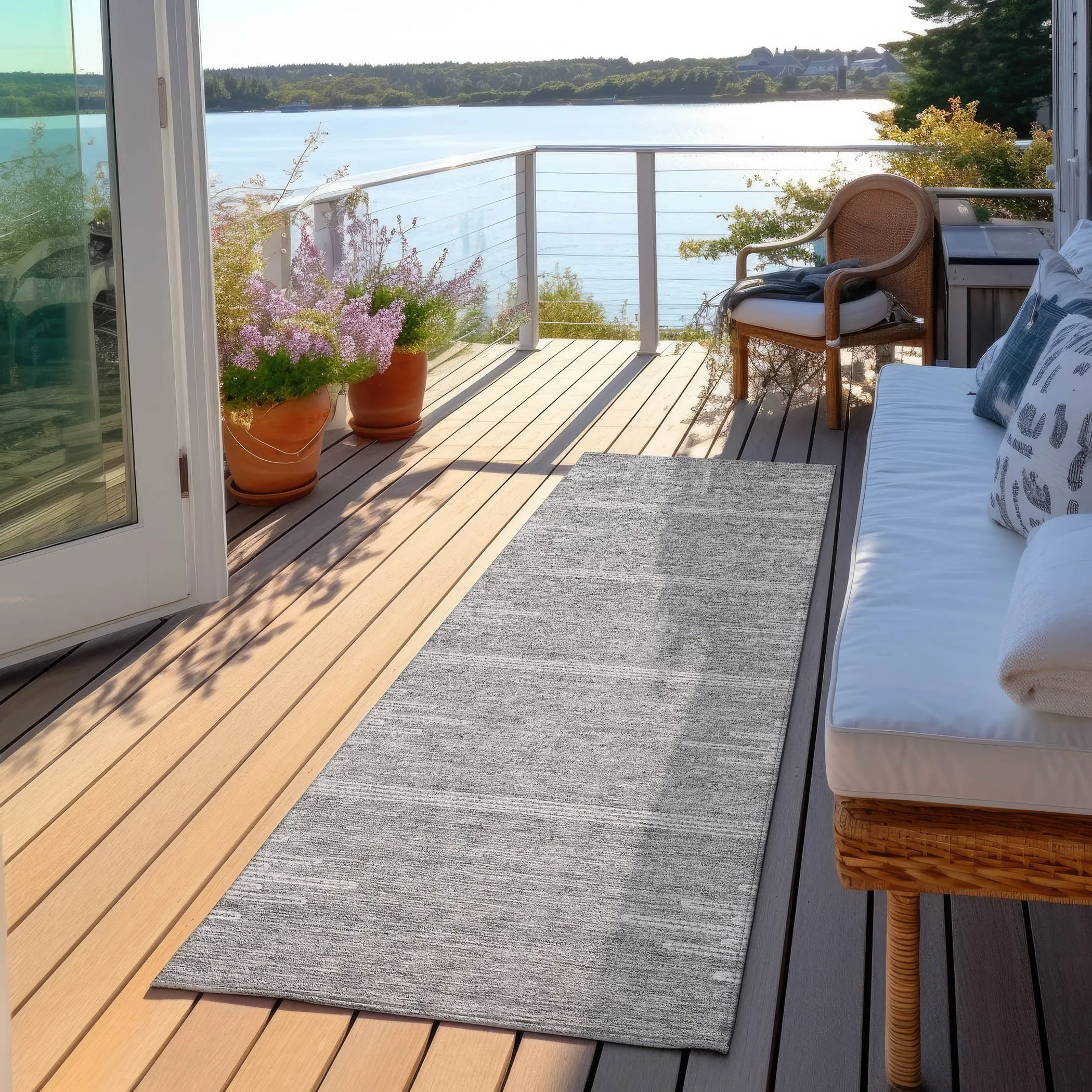 Machine Washable Indoor/ Outdoor Boho Moroccan Rug