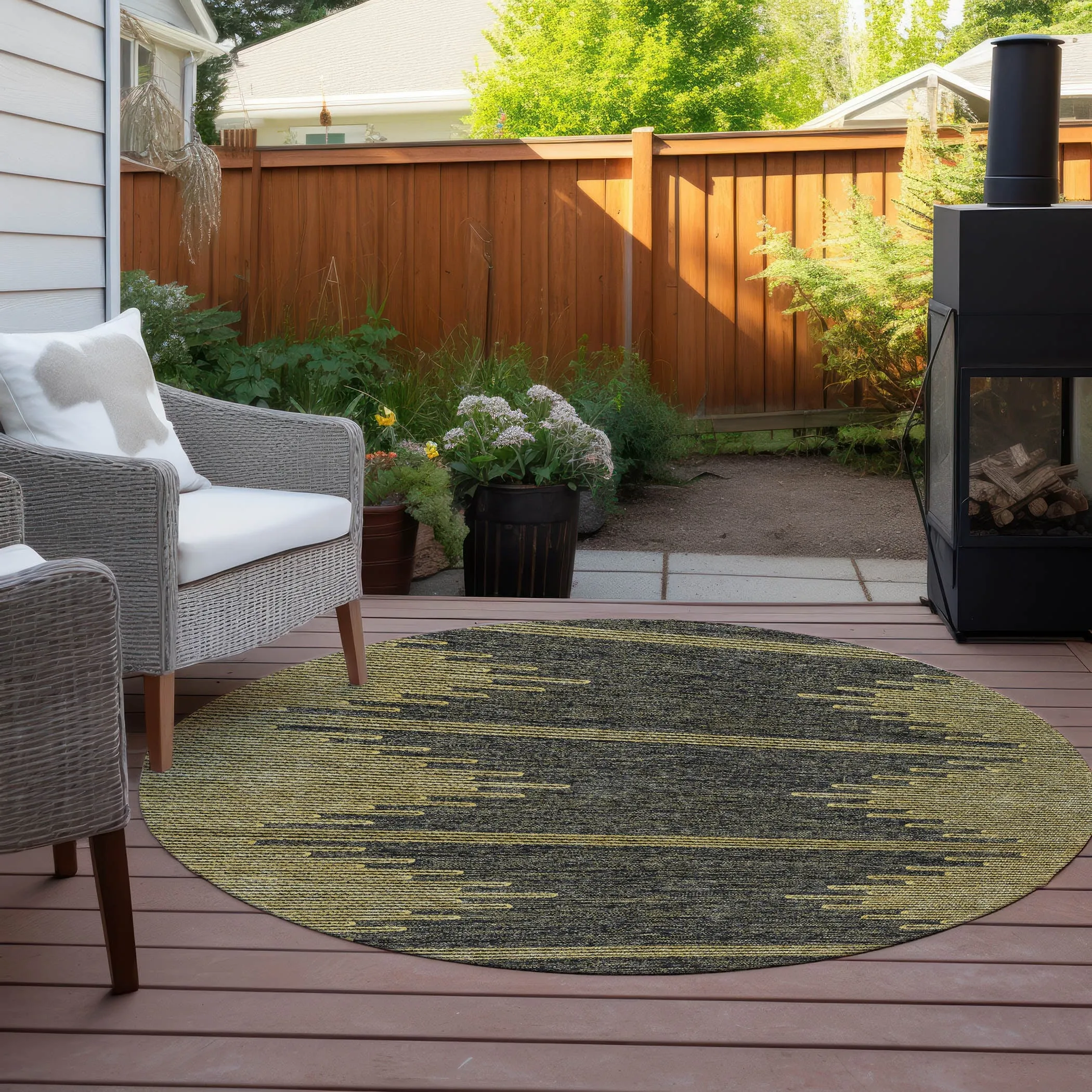 Machine Washable Indoor/ Outdoor Boho Moroccan Rug