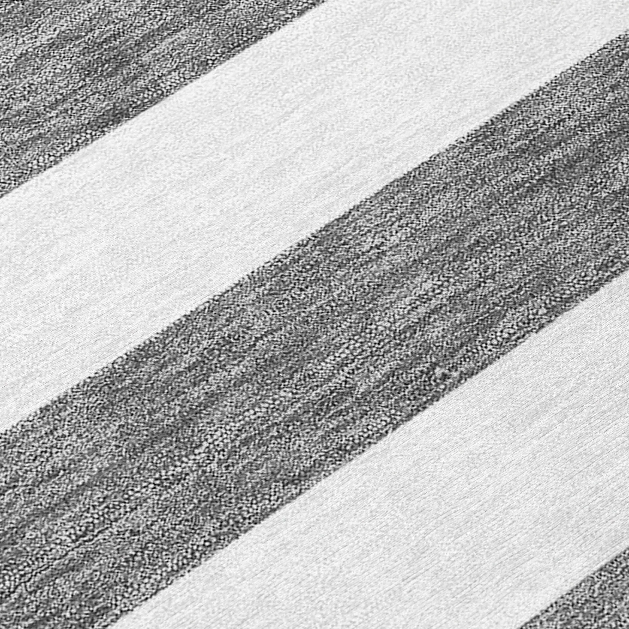 Machine Washable Indoor/ Outdoor Cabana Stripe Chantille Rug