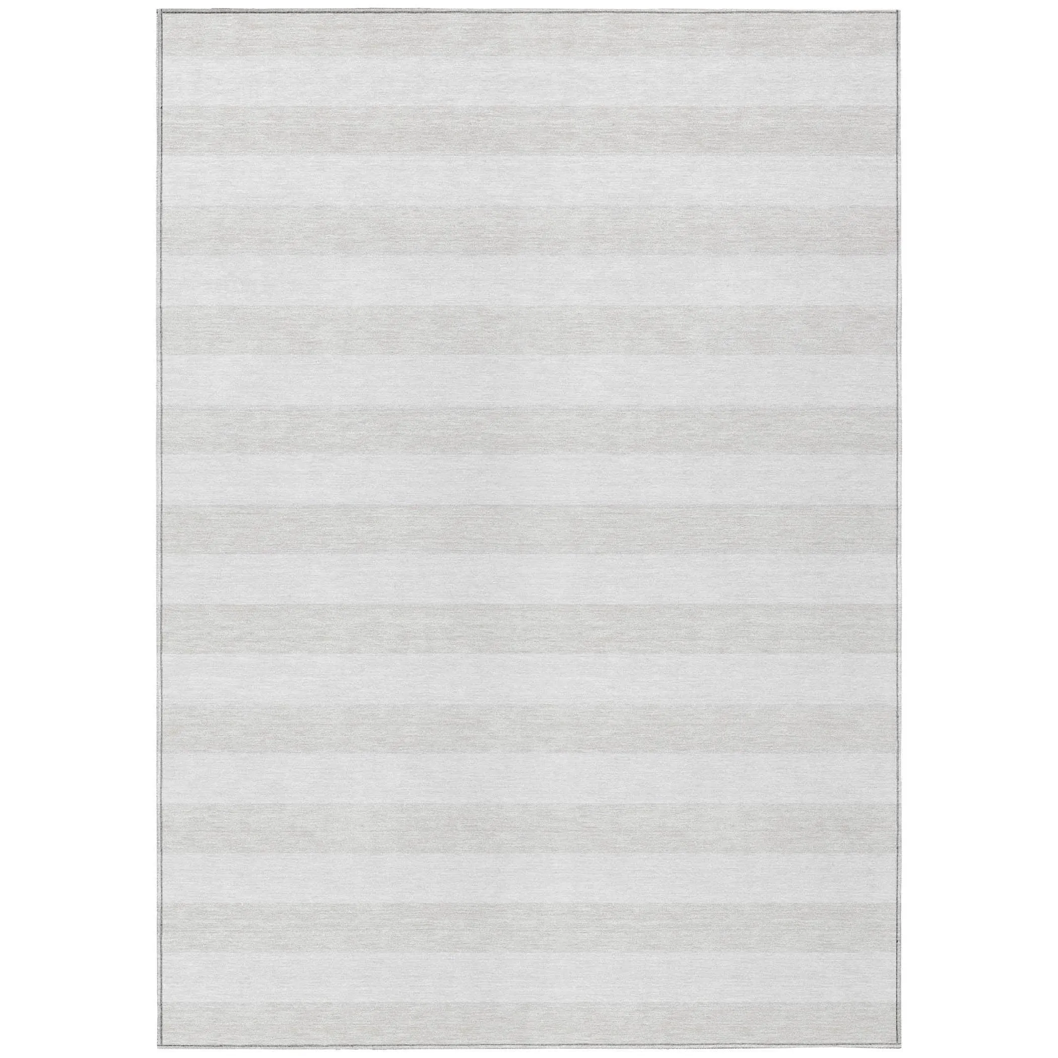 Machine Washable Indoor/ Outdoor Cabana Stripe Chantille Rug