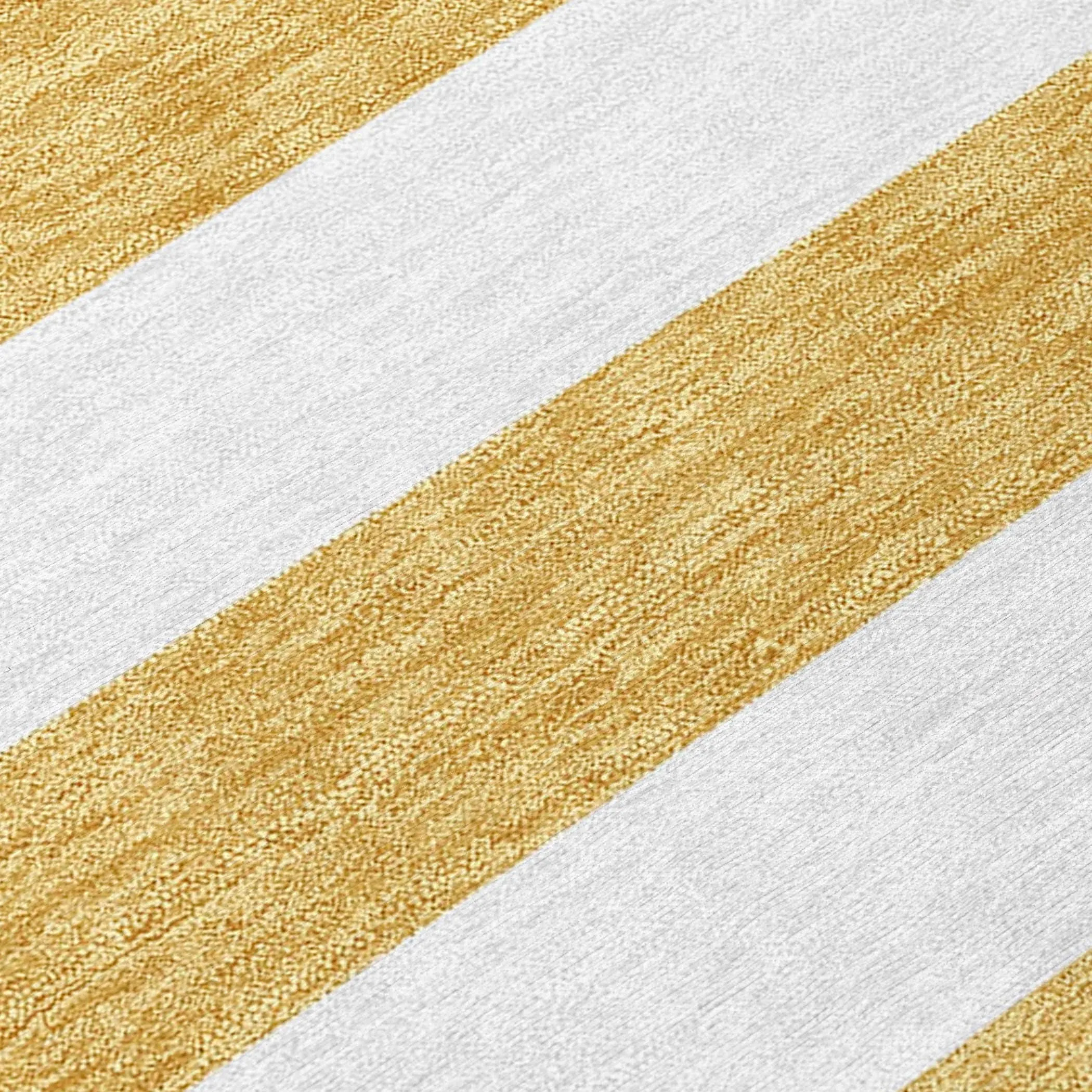 Machine Washable Indoor/ Outdoor Cabana Stripe Chantille Rug