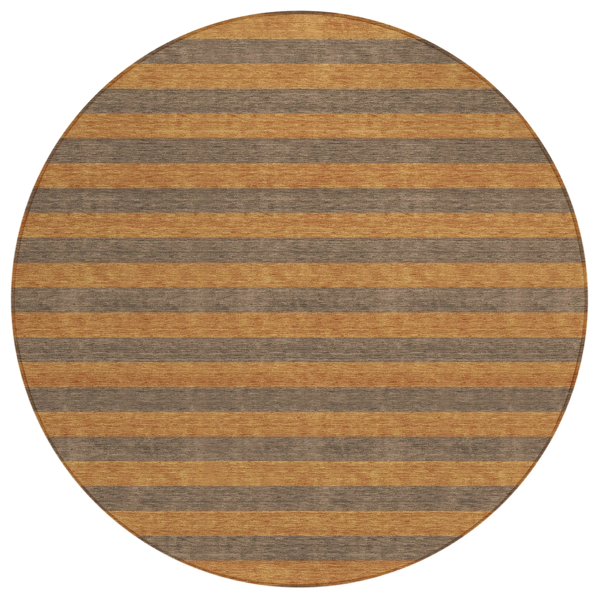 Machine Washable Indoor/ Outdoor Cabana Stripe Chantille Rug