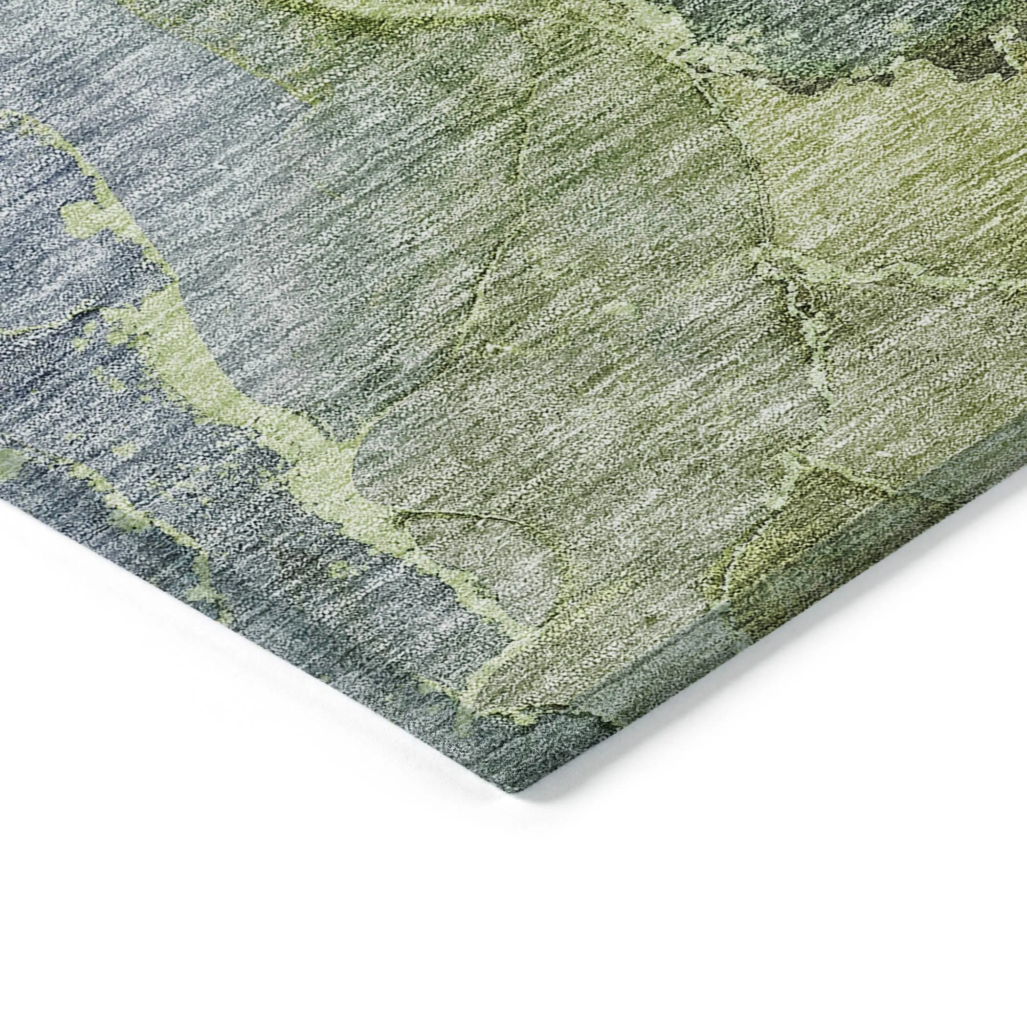 Machine Washable Indoor/ Outdoor Chantille Abstract Modern Rug