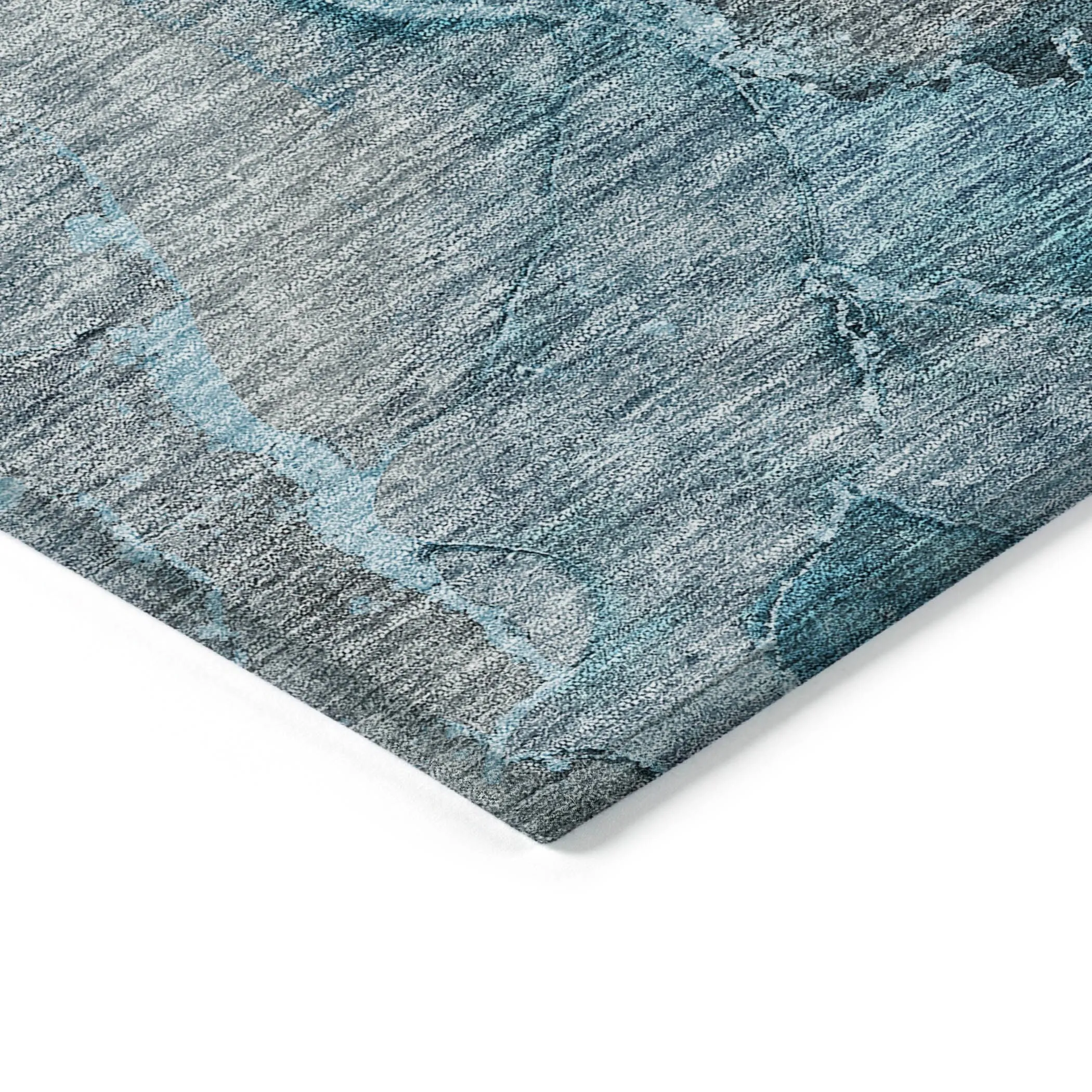 Machine Washable Indoor/ Outdoor Chantille Abstract Modern Rug