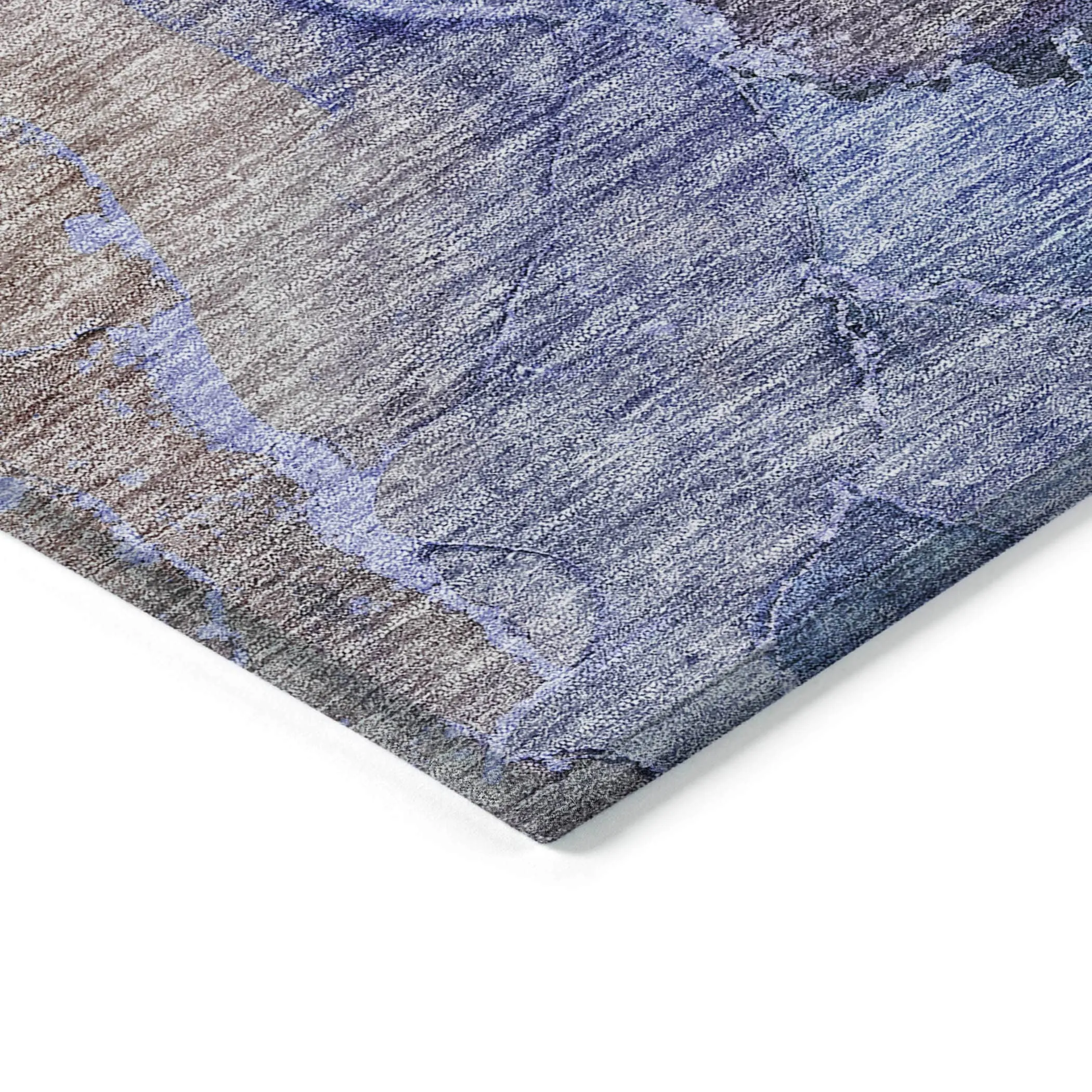 Machine Washable Indoor/ Outdoor Chantille Abstract Modern Rug