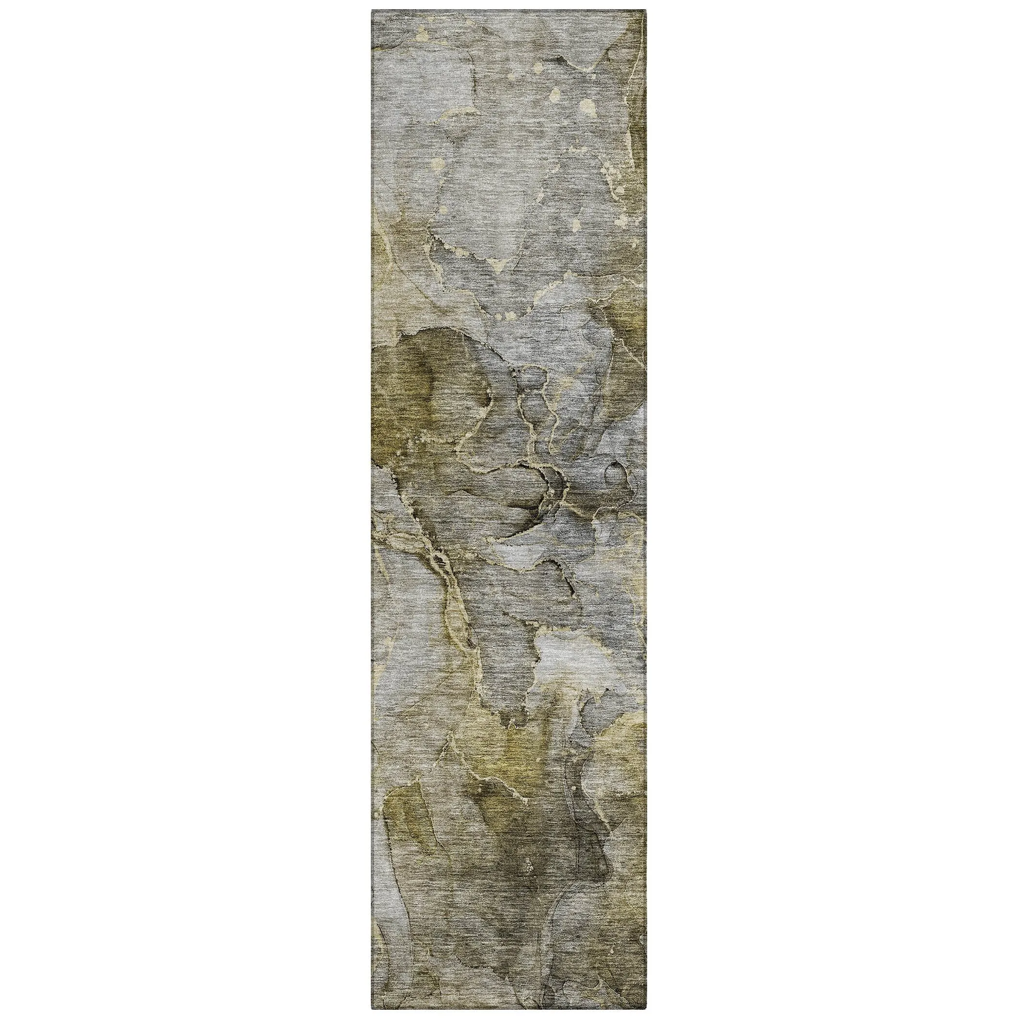 Machine Washable Indoor/ Outdoor Chantille Abstract Modern Rug