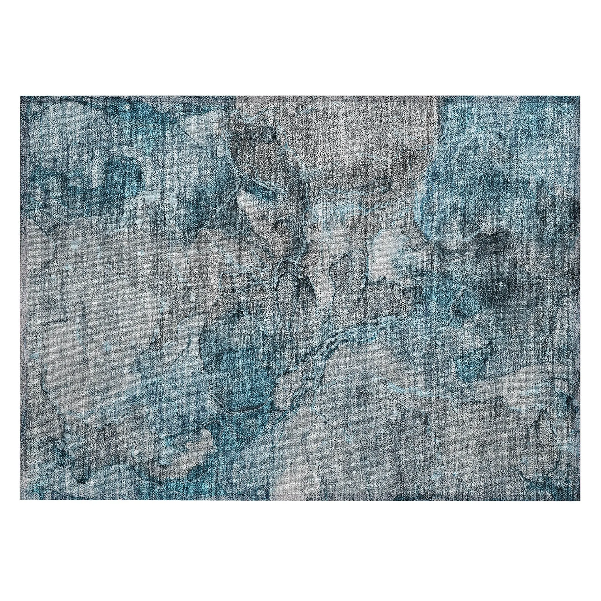 Machine Washable Indoor/ Outdoor Chantille Abstract Modern Rug