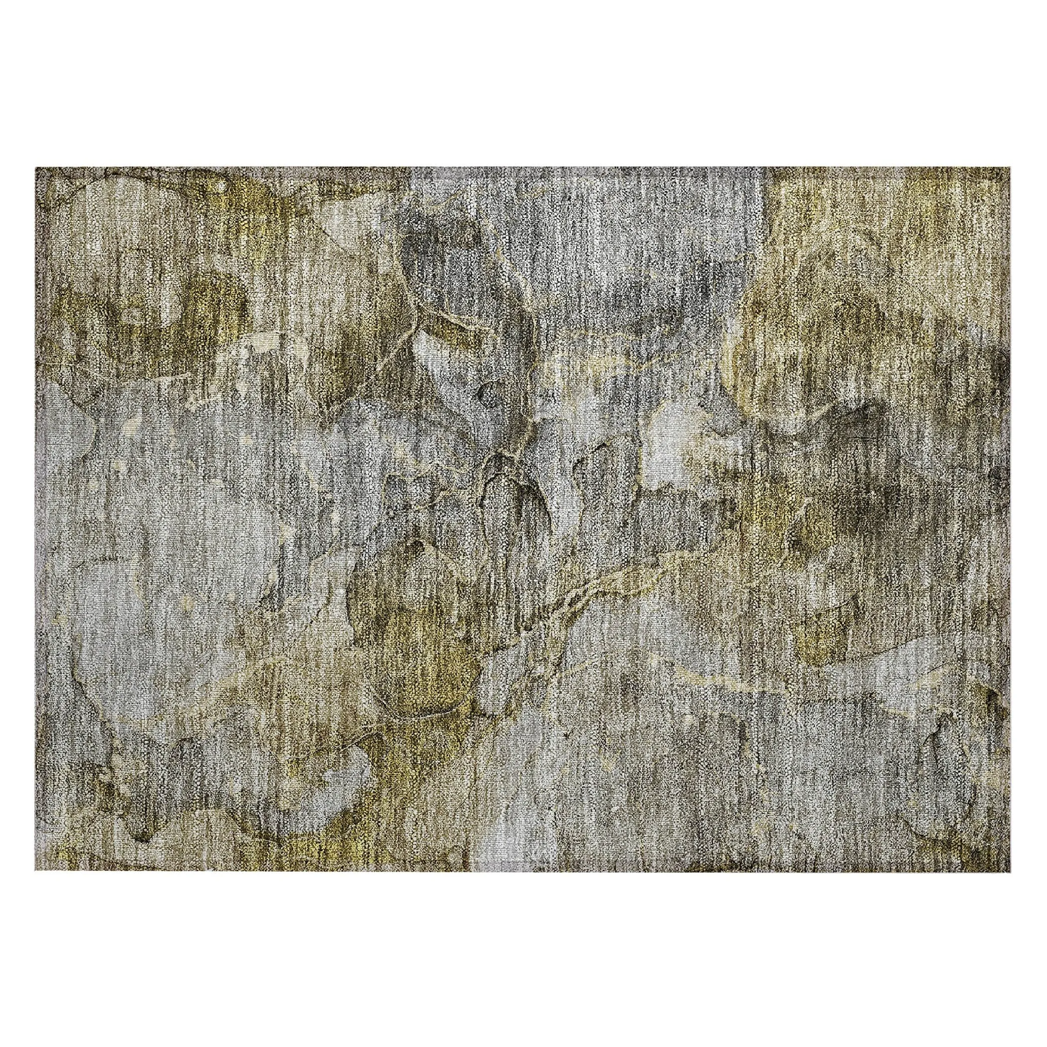 Machine Washable Indoor/ Outdoor Chantille Abstract Modern Rug
