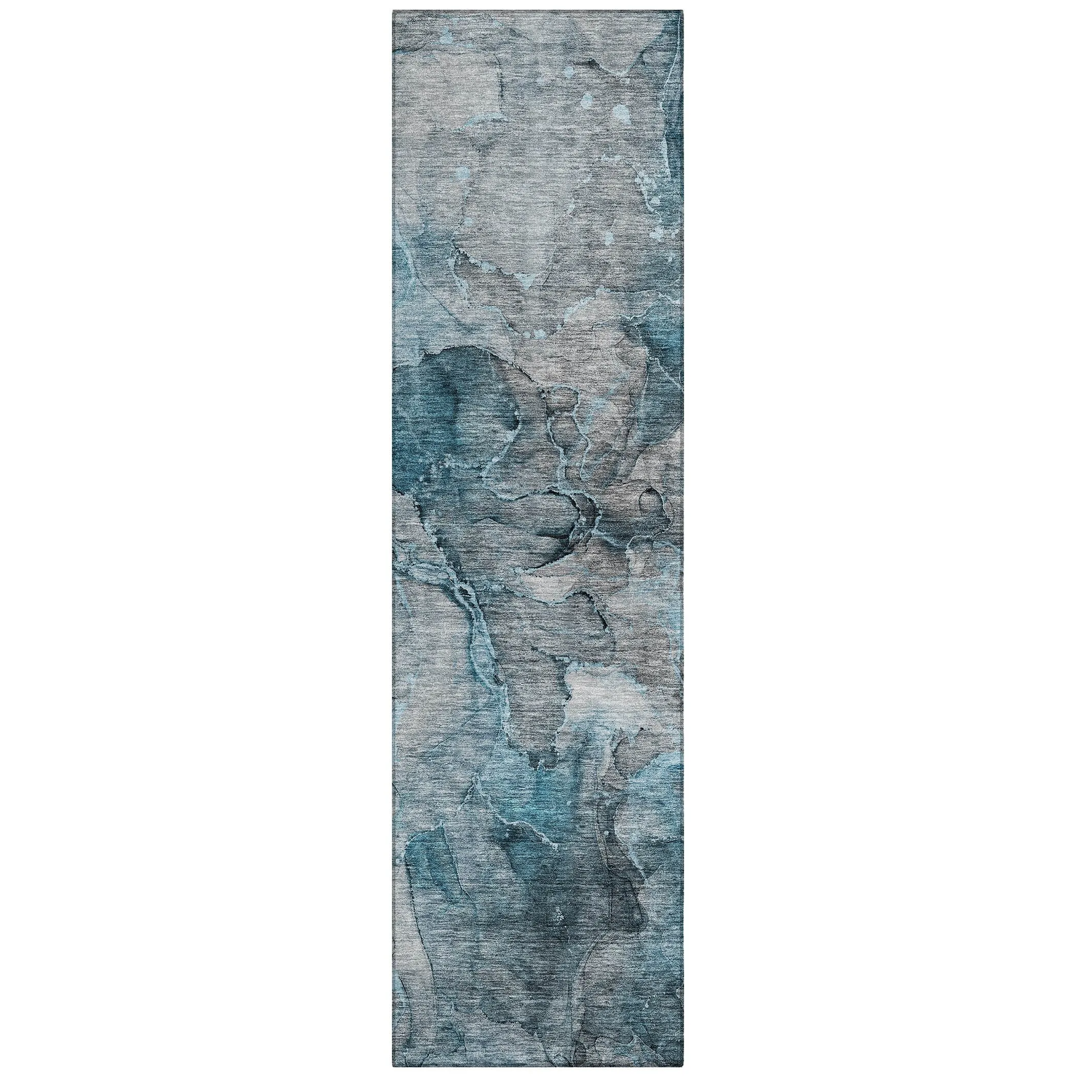 Machine Washable Indoor/ Outdoor Chantille Abstract Modern Rug