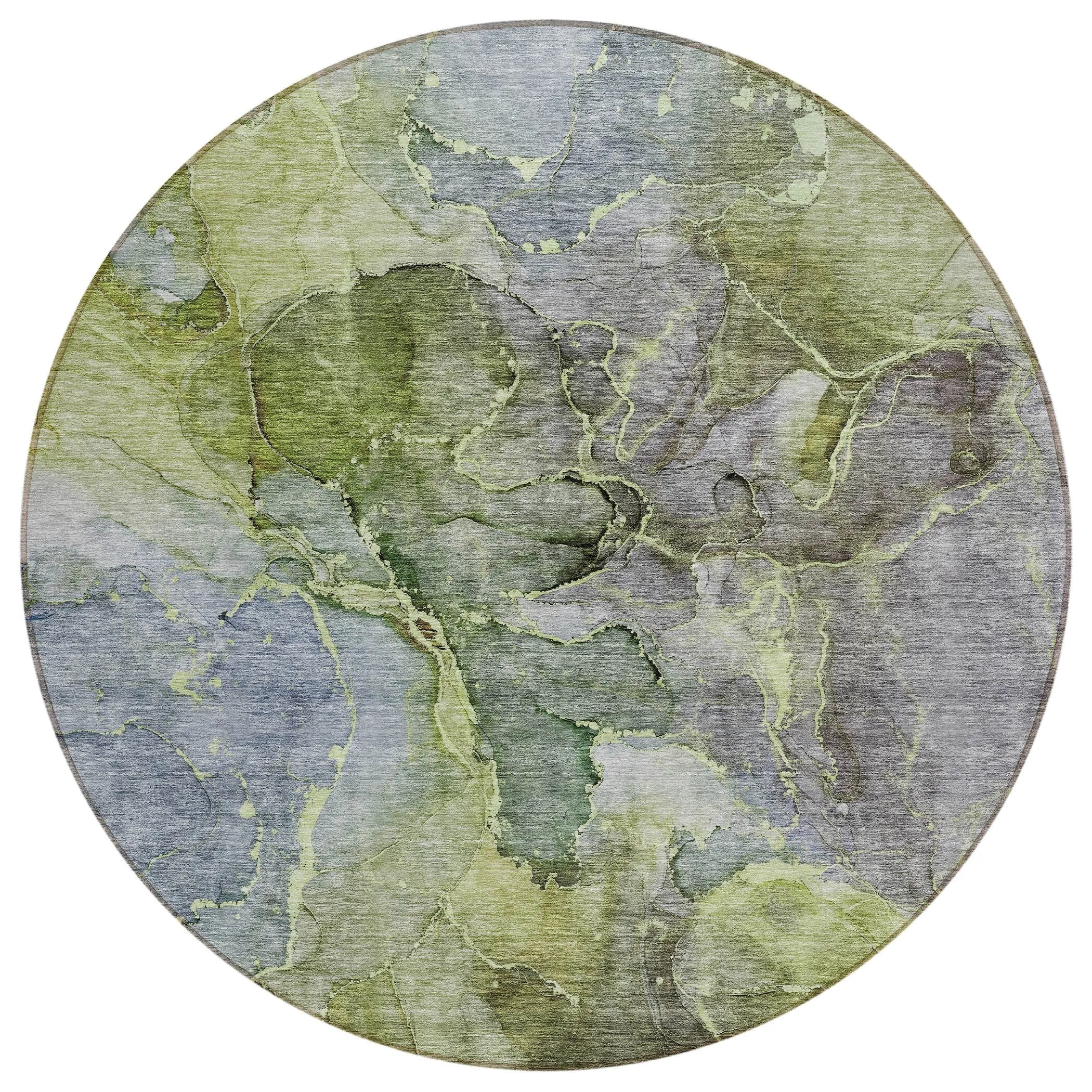 Machine Washable Indoor/ Outdoor Chantille Abstract Modern Rug