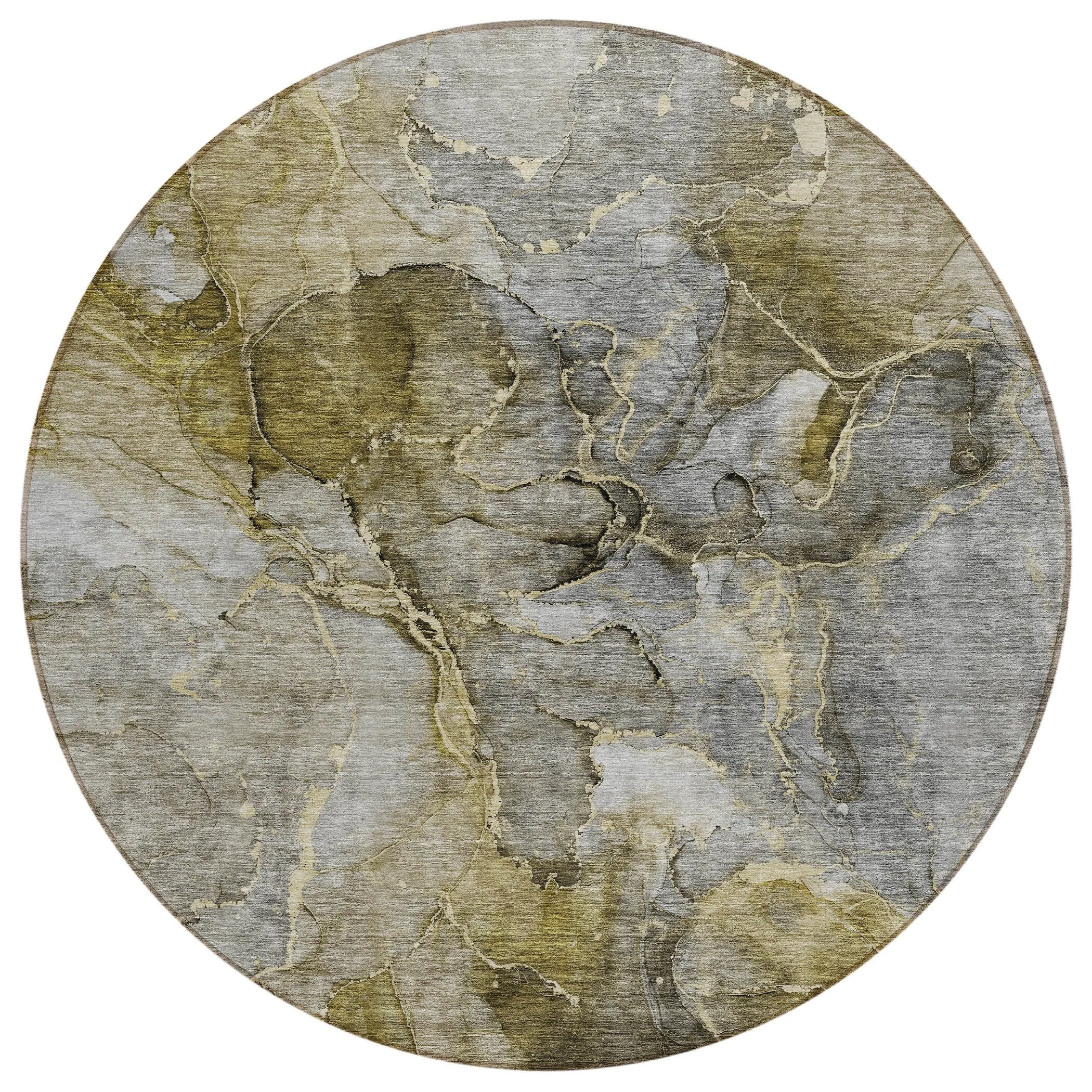 Machine Washable Indoor/ Outdoor Chantille Abstract Modern Rug