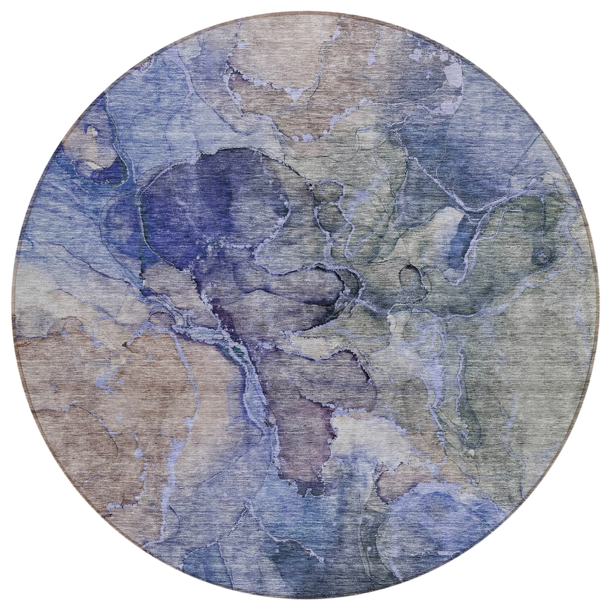 Machine Washable Indoor/ Outdoor Chantille Abstract Modern Rug