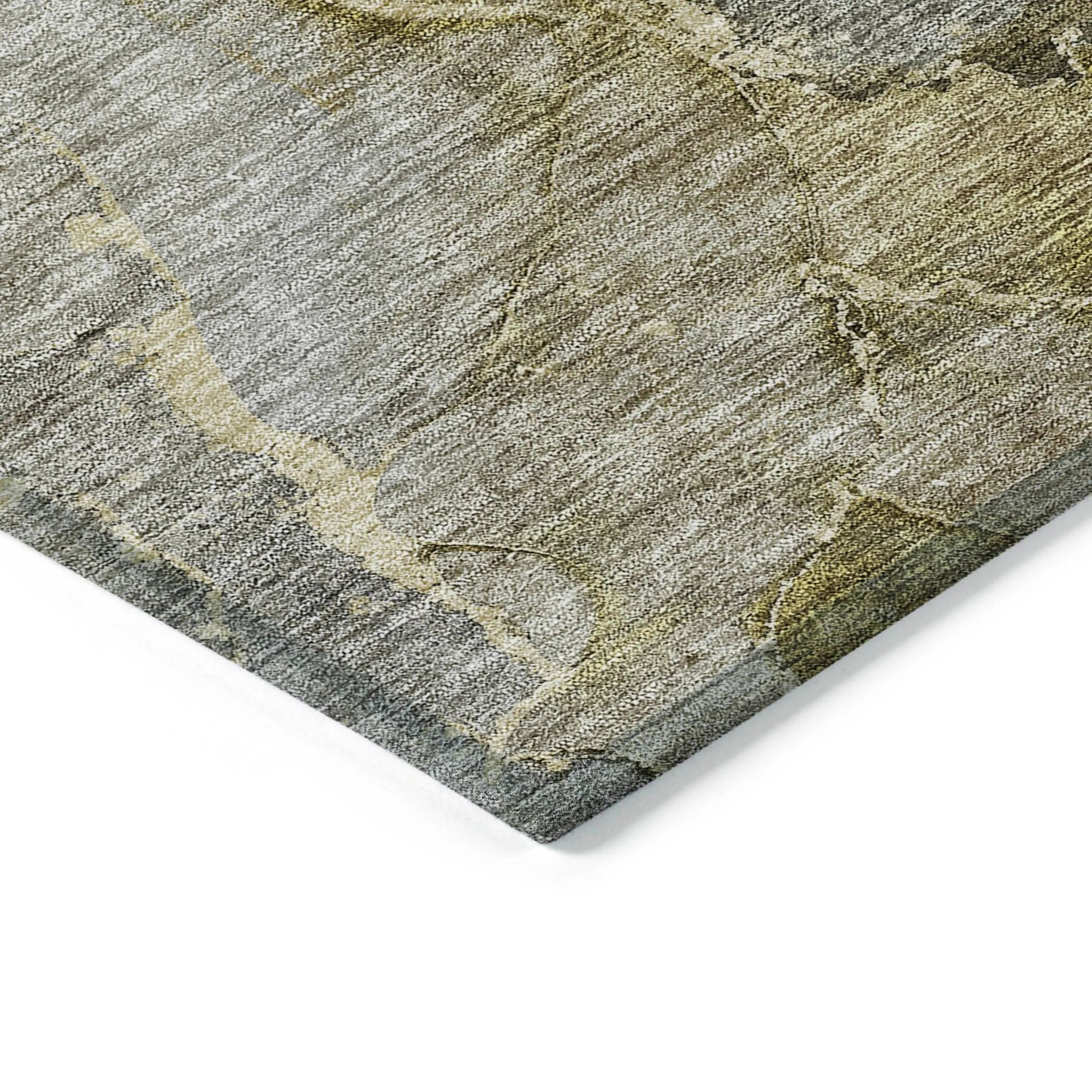 Machine Washable Indoor/ Outdoor Chantille Abstract Modern Rug