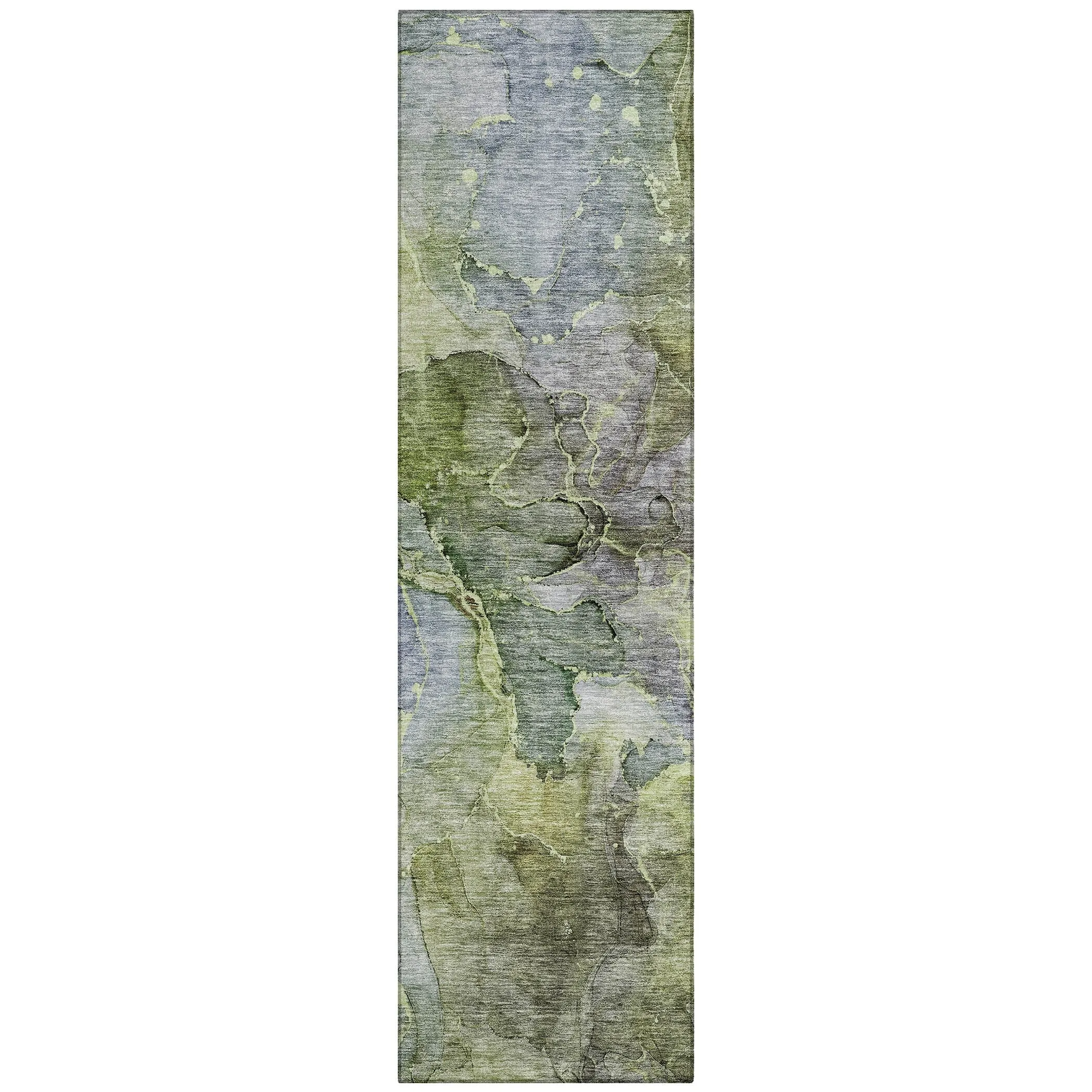 Machine Washable Indoor/ Outdoor Chantille Abstract Modern Rug