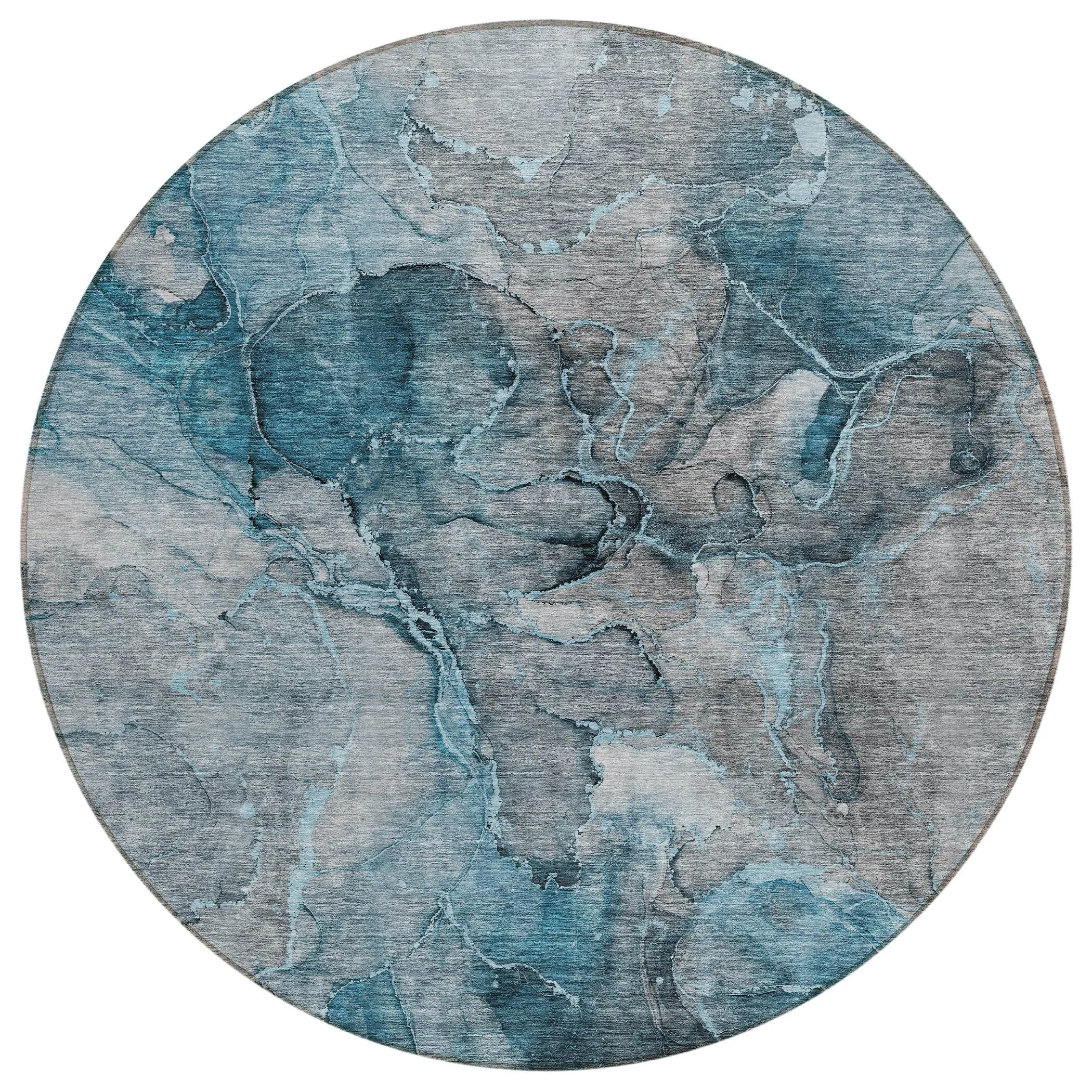 Machine Washable Indoor/ Outdoor Chantille Abstract Modern Rug