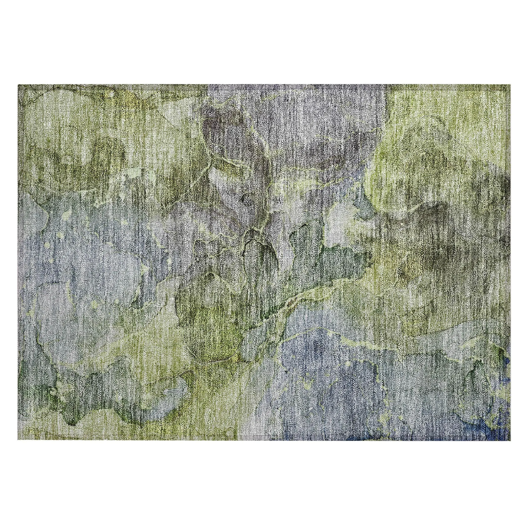 Machine Washable Indoor/ Outdoor Chantille Abstract Modern Rug