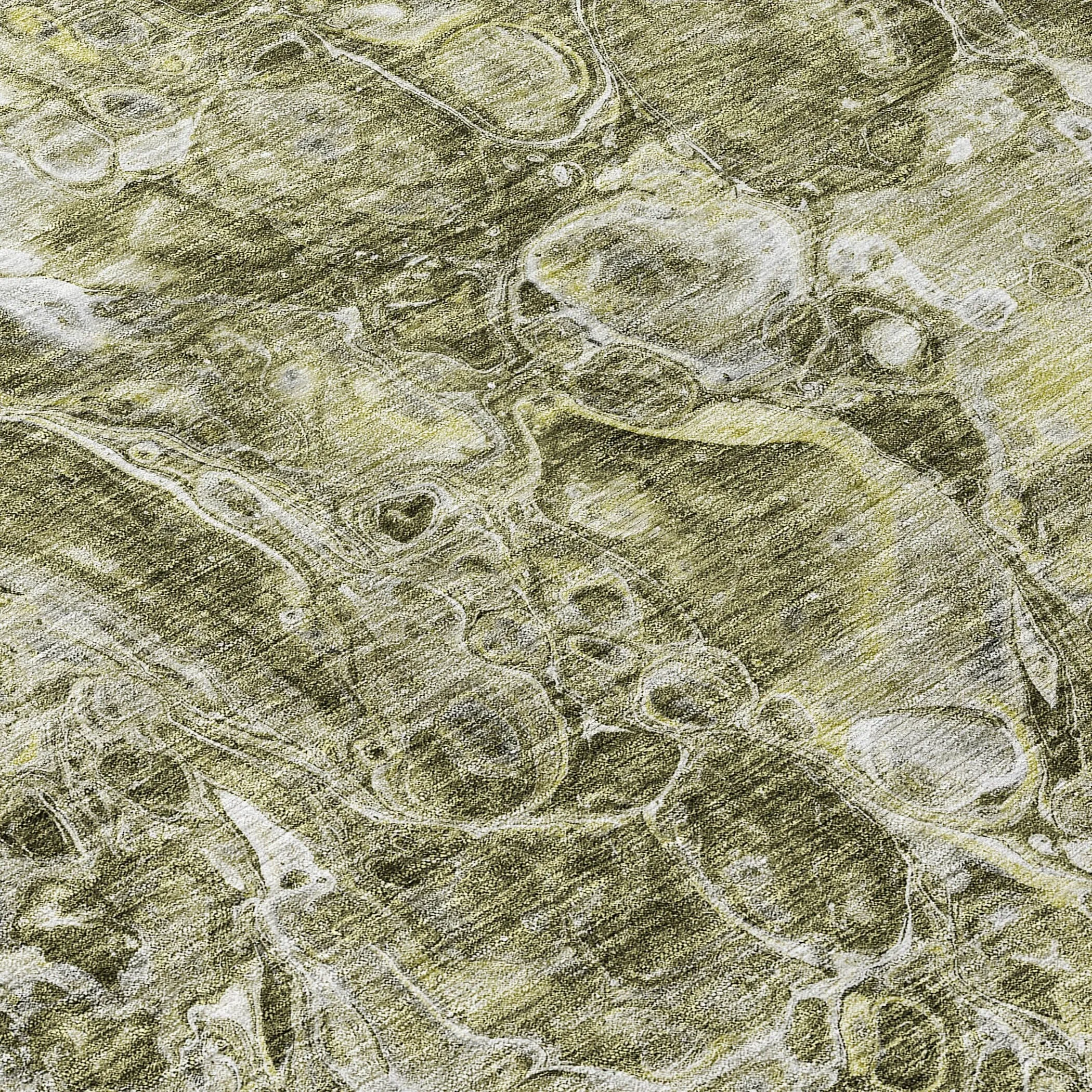 Machine Washable Indoor/ Outdoor Chantille Abstract Watercolor Rug
