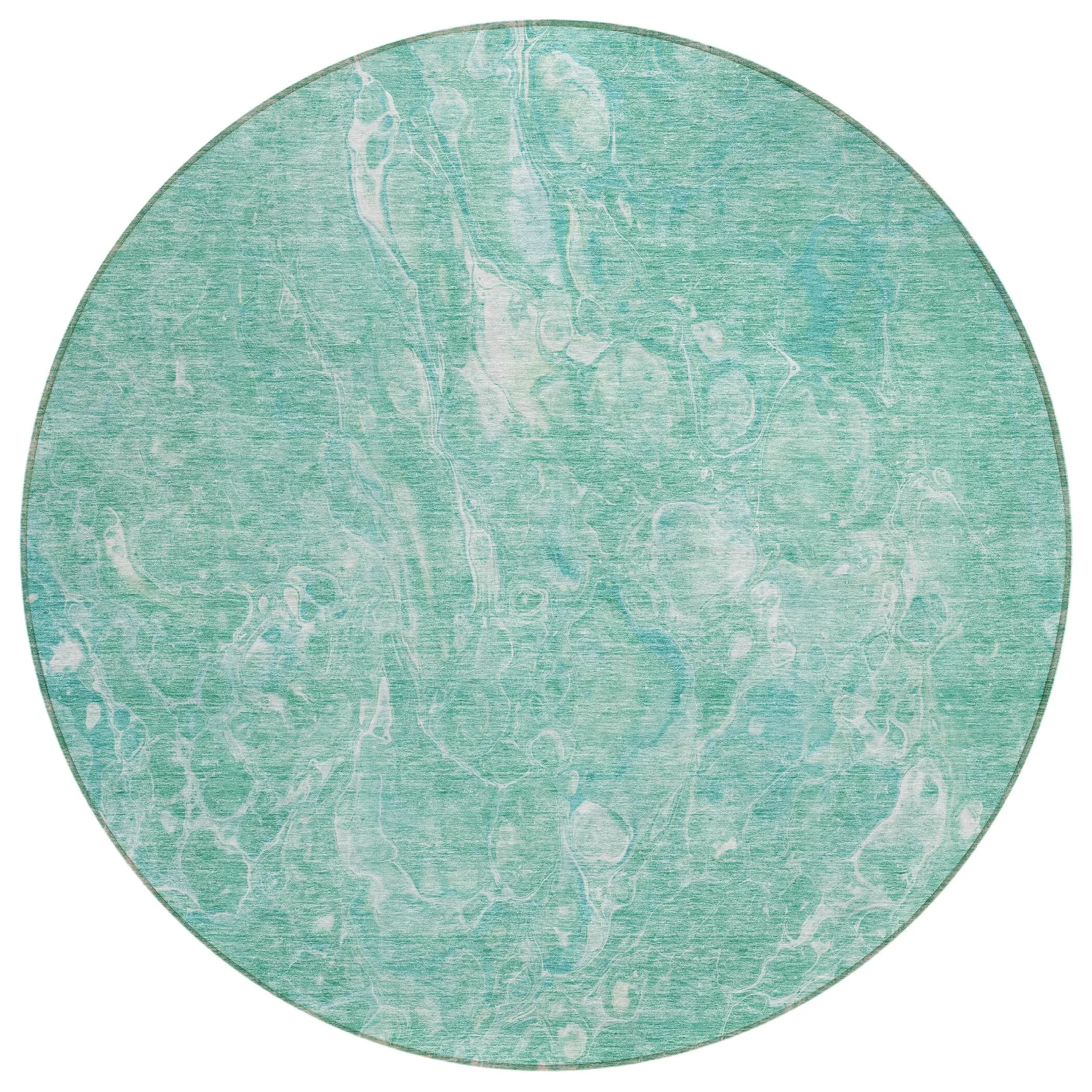 Machine Washable Indoor/ Outdoor Chantille Abstract Watercolor Rug