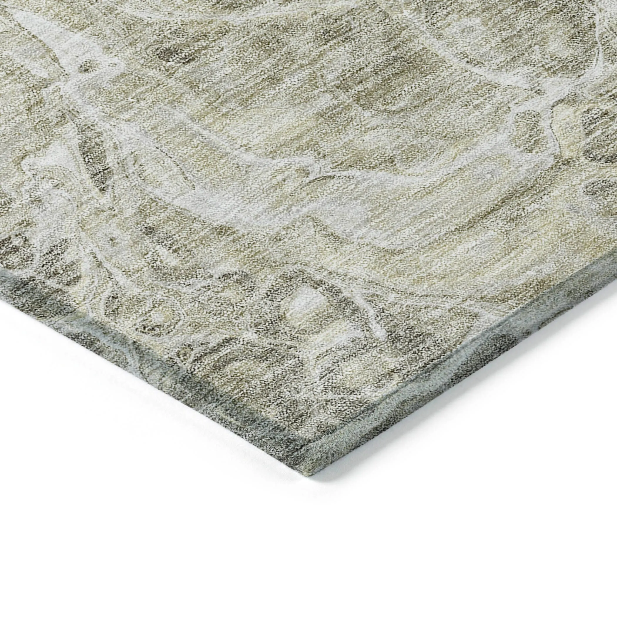 Machine Washable Indoor/ Outdoor Chantille Abstract Watercolor Rug