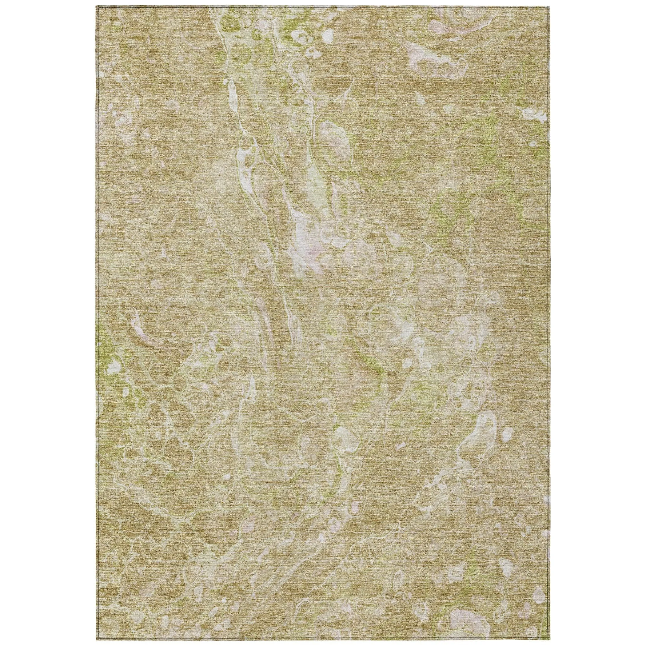 Machine Washable Indoor/ Outdoor Chantille Abstract Watercolor Rug