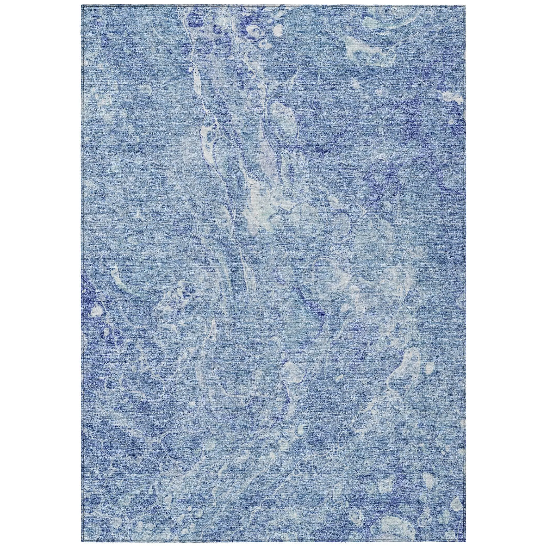 Machine Washable Indoor/ Outdoor Chantille Abstract Watercolor Rug