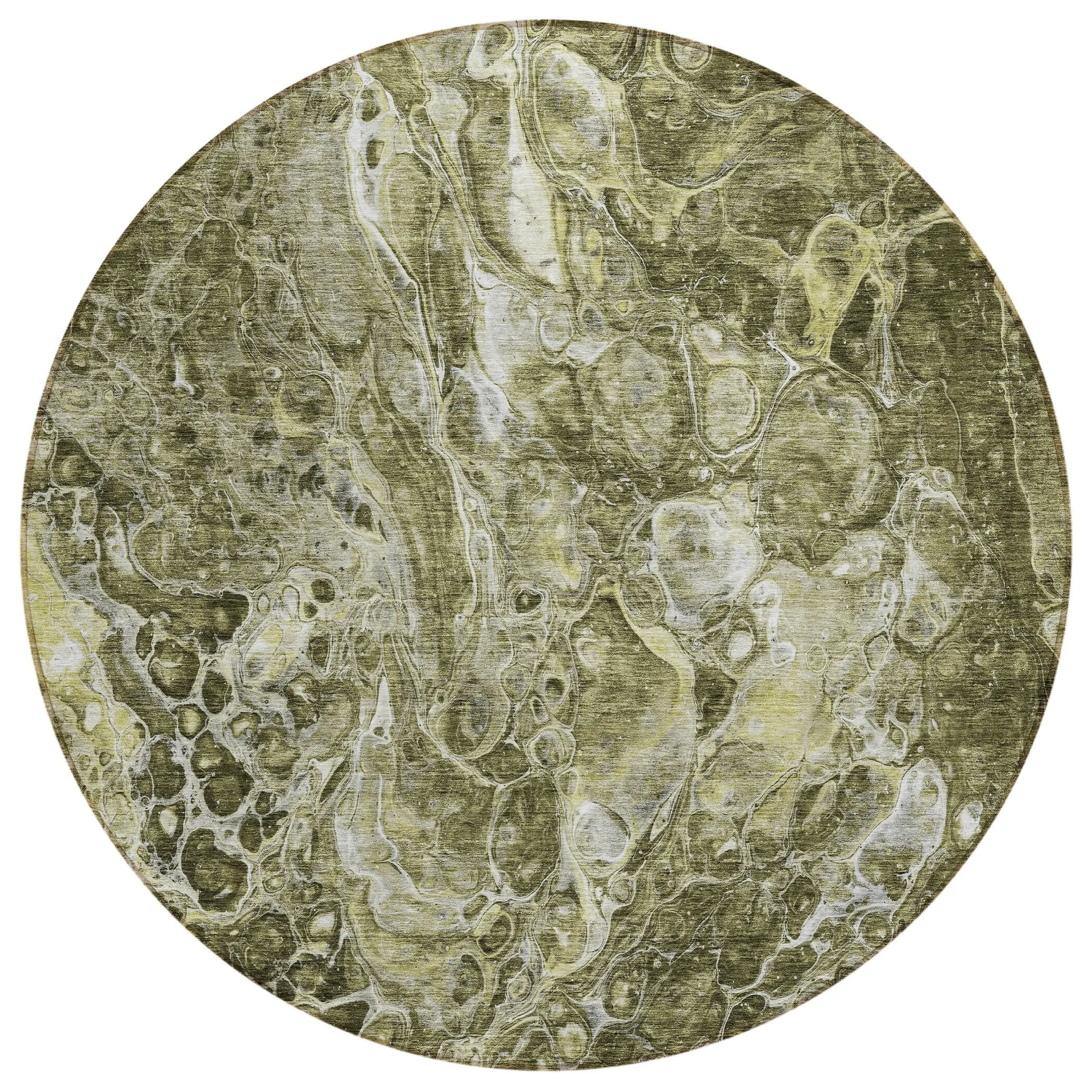 Machine Washable Indoor/ Outdoor Chantille Abstract Watercolor Rug
