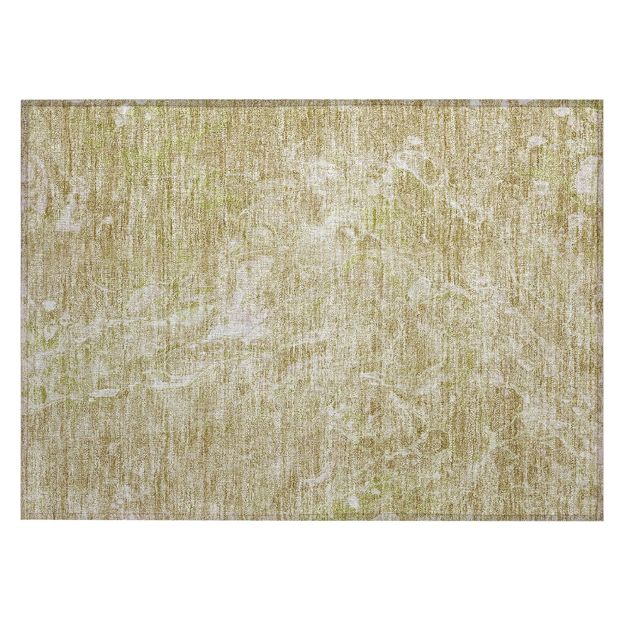 Machine Washable Indoor/ Outdoor Chantille Abstract Watercolor Rug