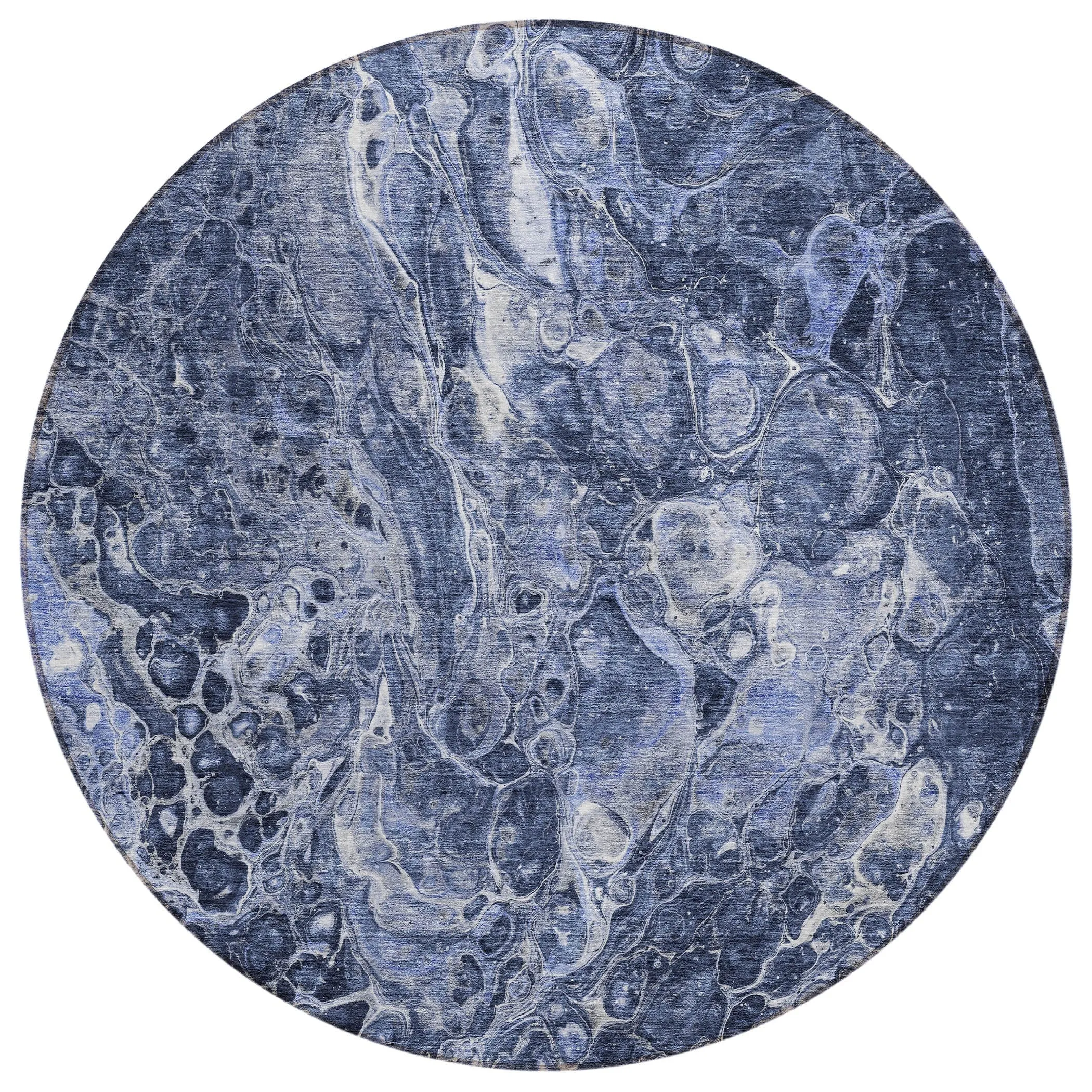 Machine Washable Indoor/ Outdoor Chantille Abstract Watercolor Rug