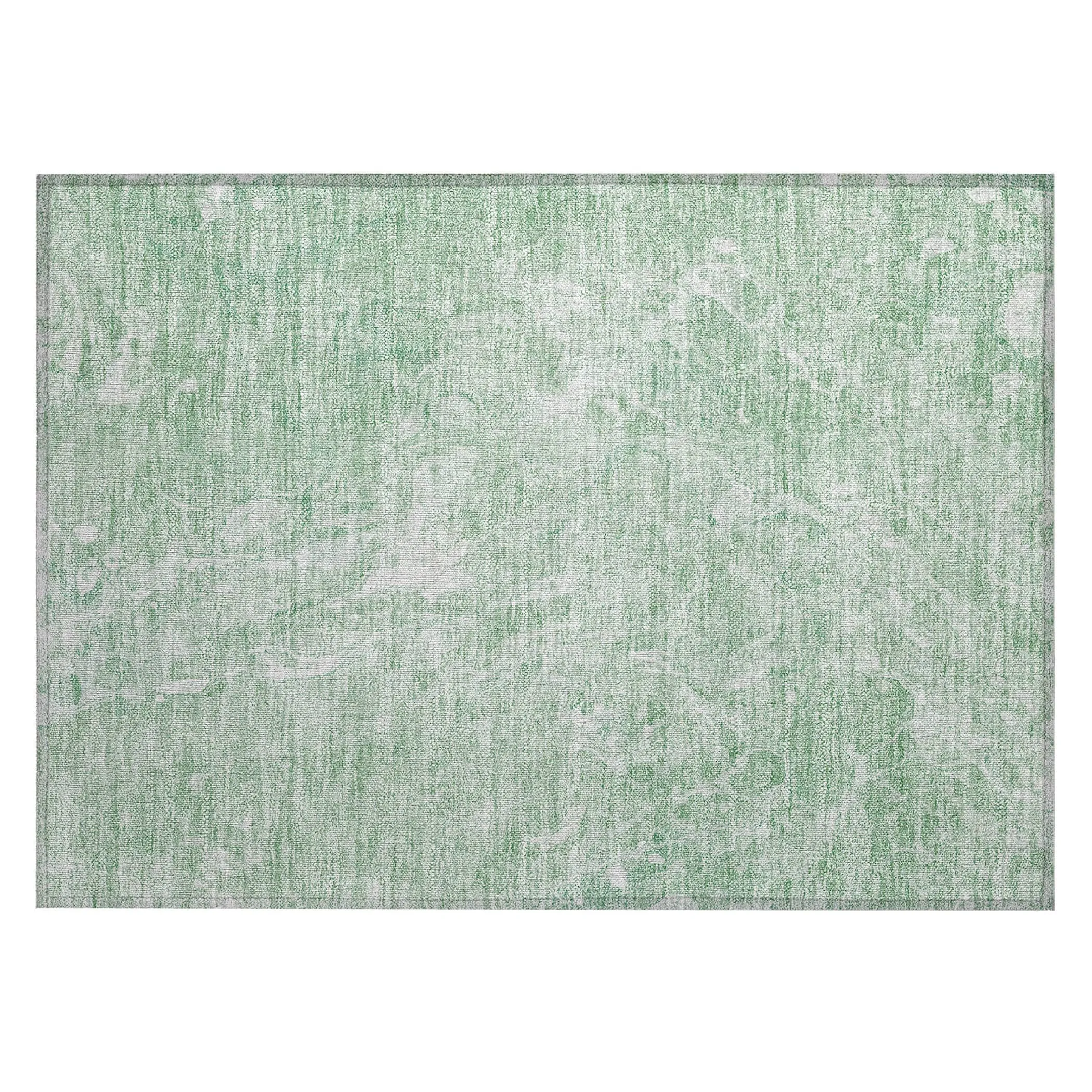 Machine Washable Indoor/ Outdoor Chantille Abstract Watercolor Rug