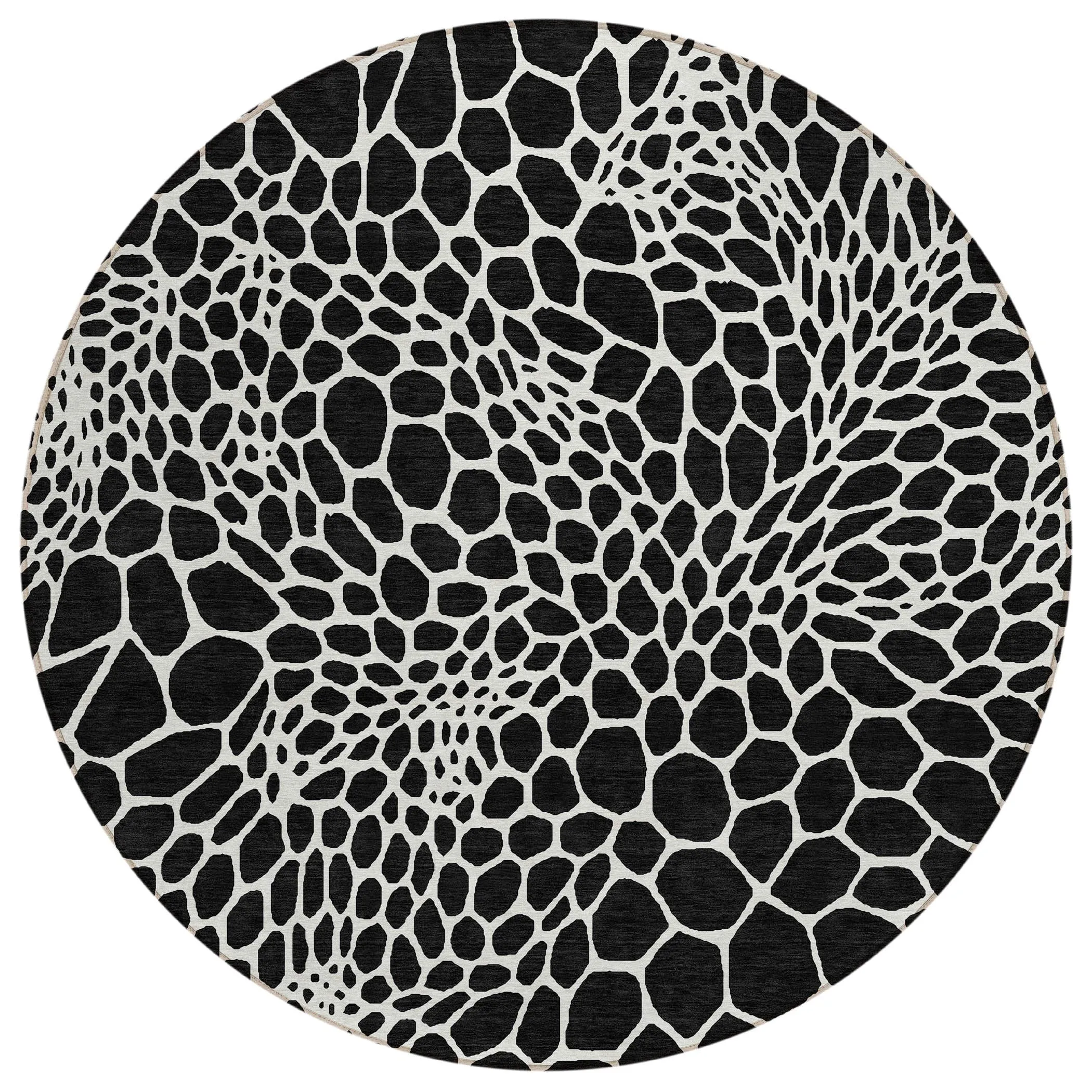 Machine Washable Indoor/ Outdoor Chantille Animal Print Rug