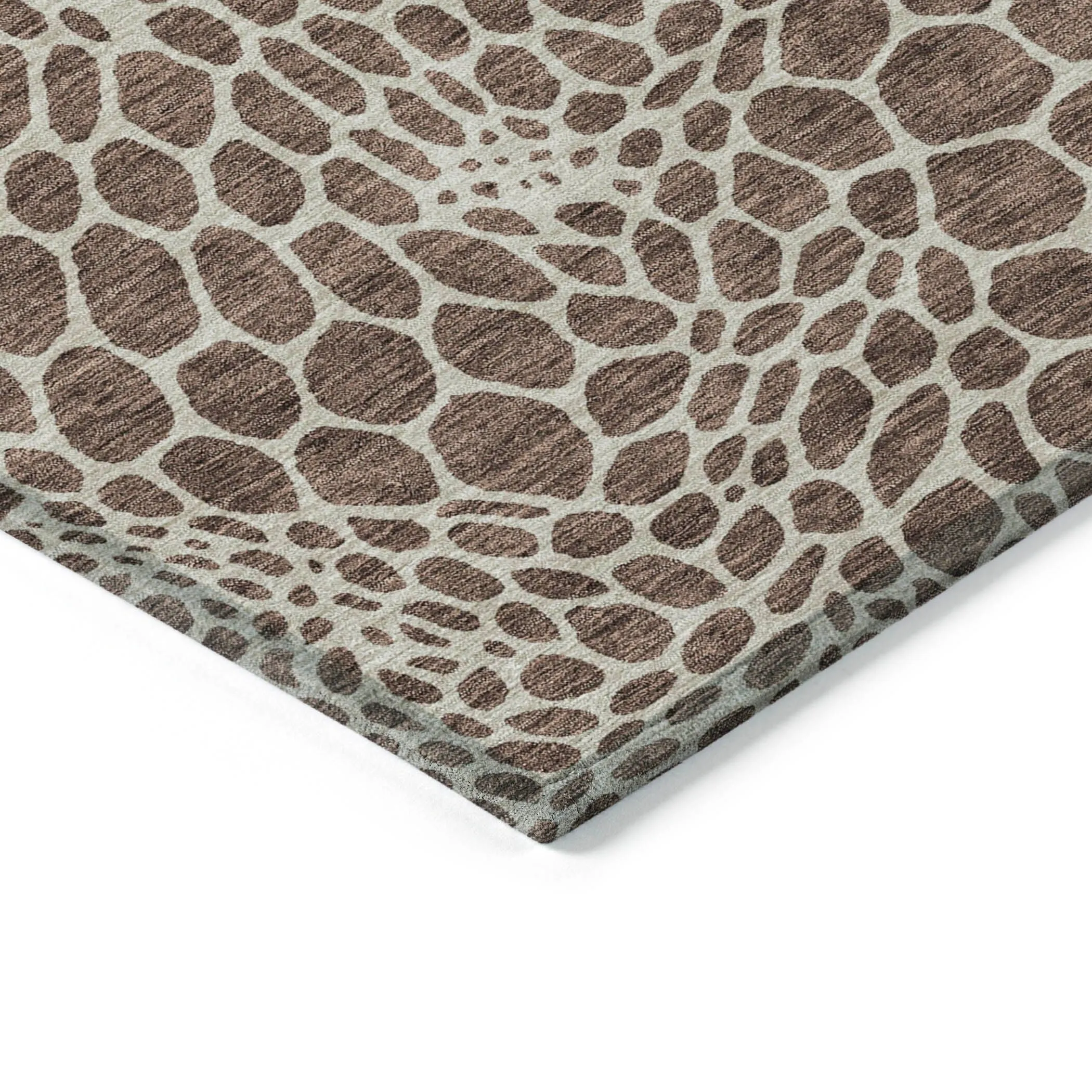 Machine Washable Indoor/ Outdoor Chantille Animal Print Rug