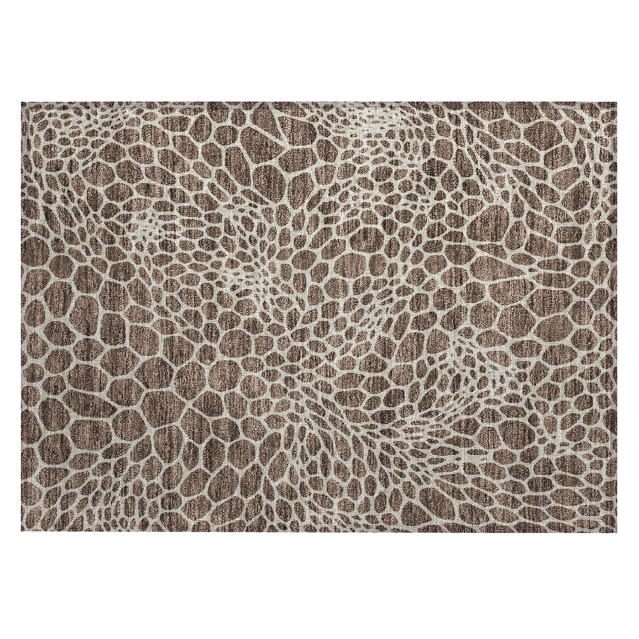 Machine Washable Indoor/ Outdoor Chantille Animal Print Rug