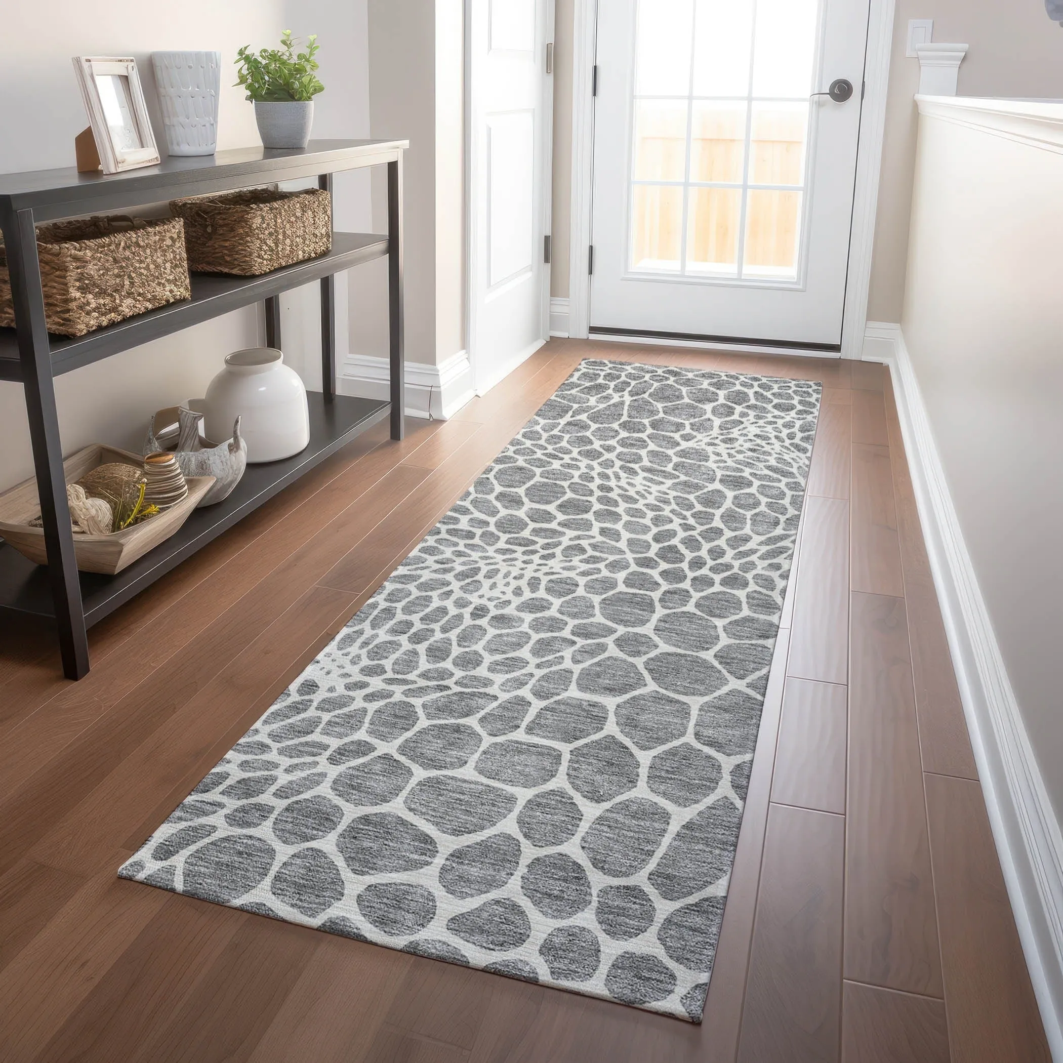 Machine Washable Indoor/ Outdoor Chantille Animal Print Rug