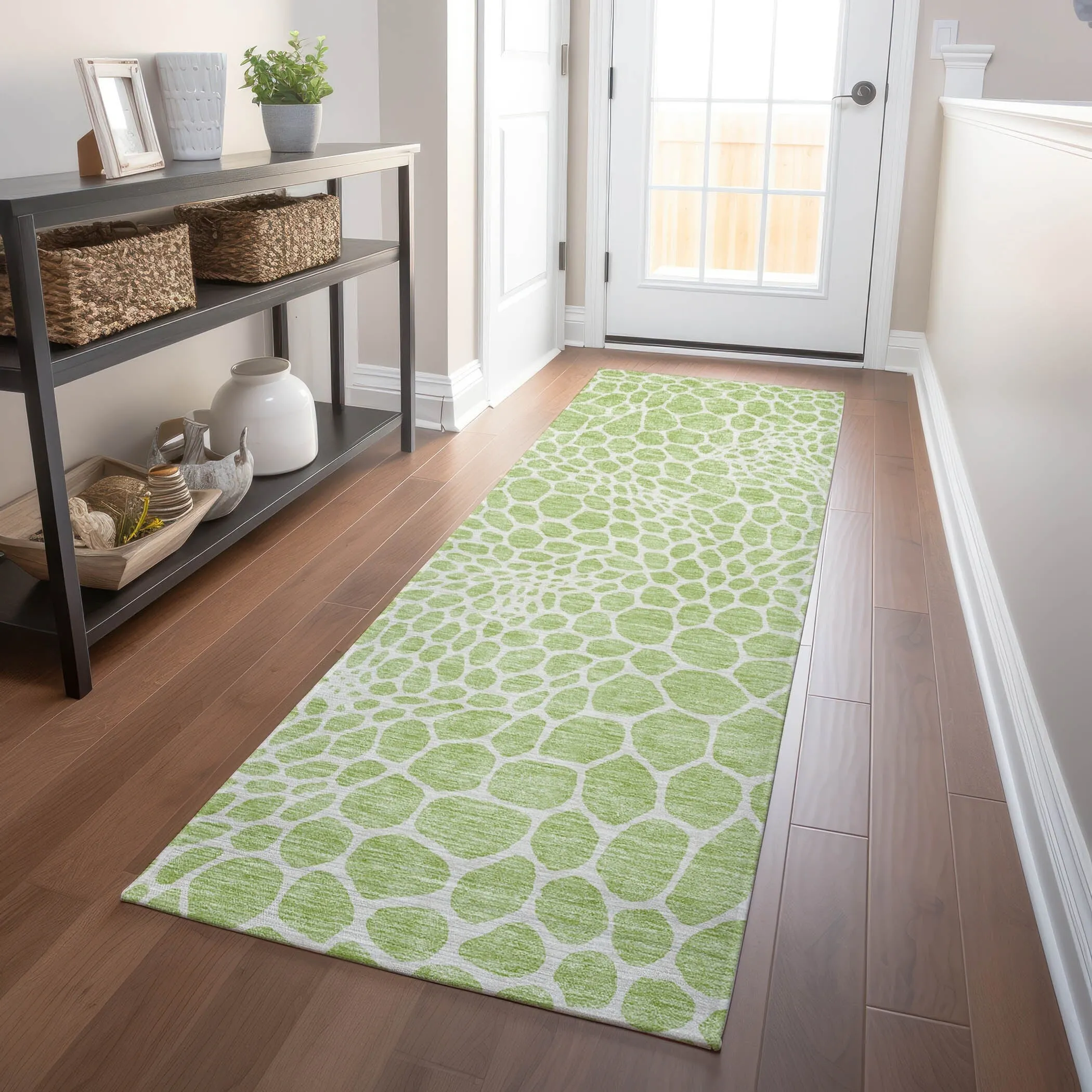 Machine Washable Indoor/ Outdoor Chantille Animal Print Rug
