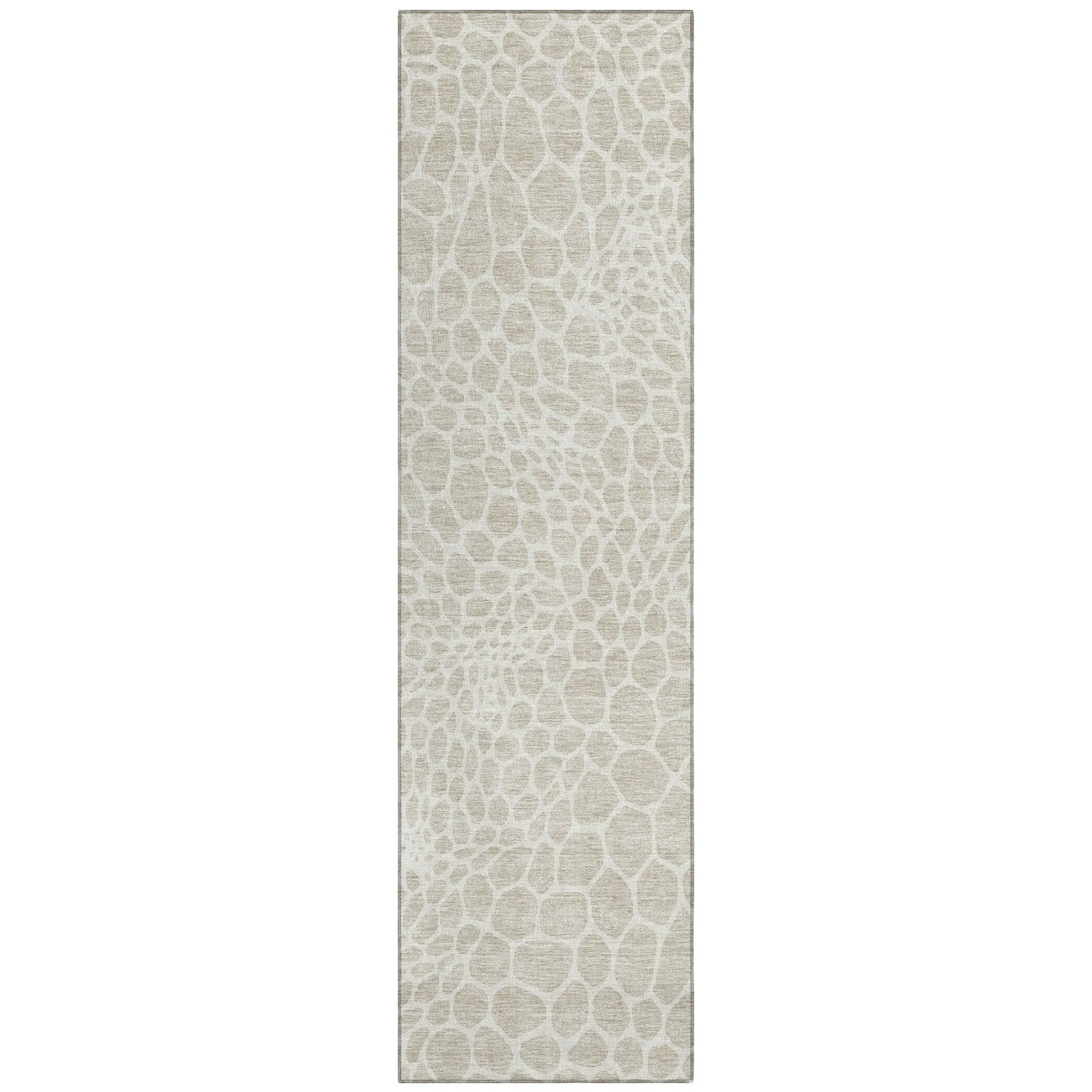 Machine Washable Indoor/ Outdoor Chantille Animal Print Rug