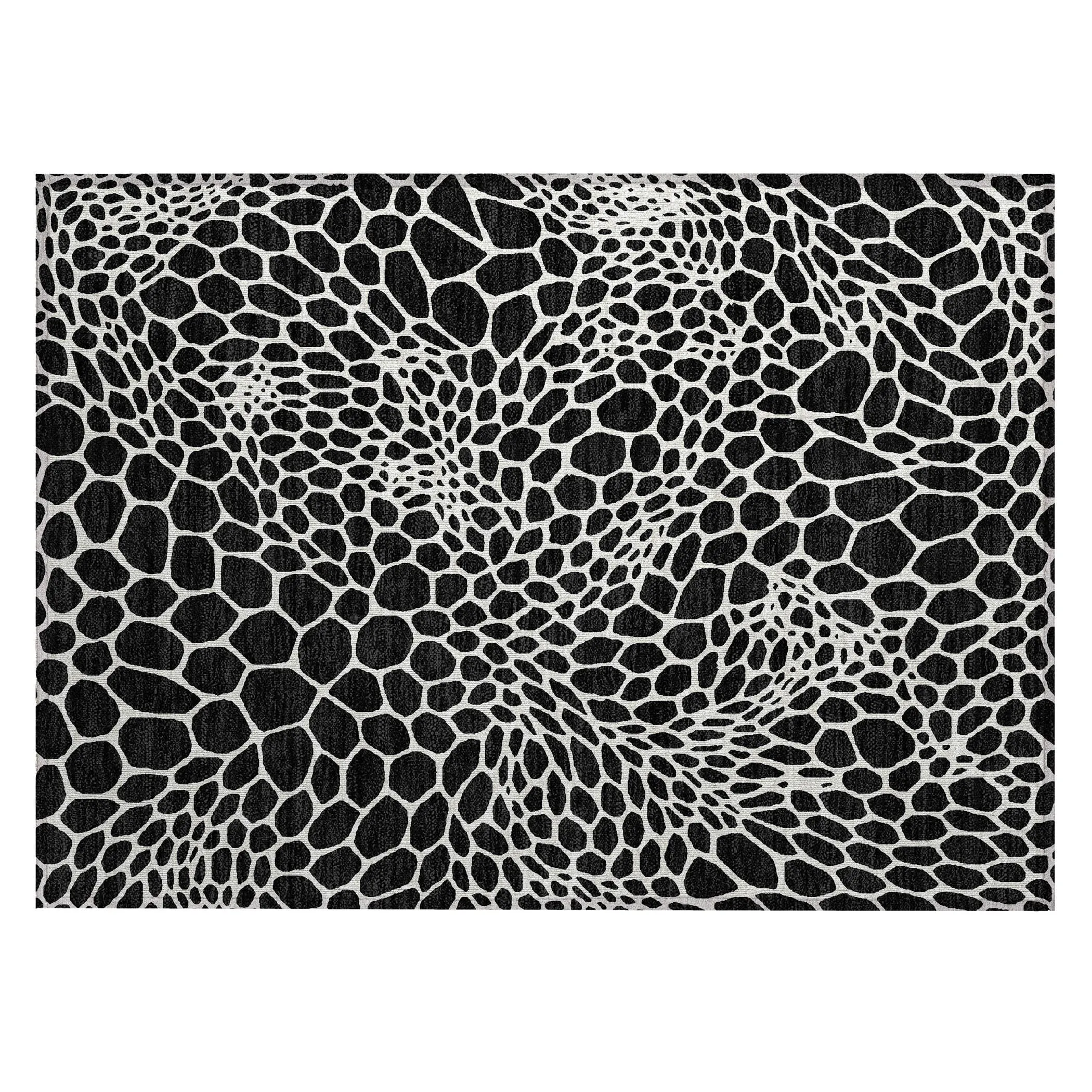 Machine Washable Indoor/ Outdoor Chantille Animal Print Rug