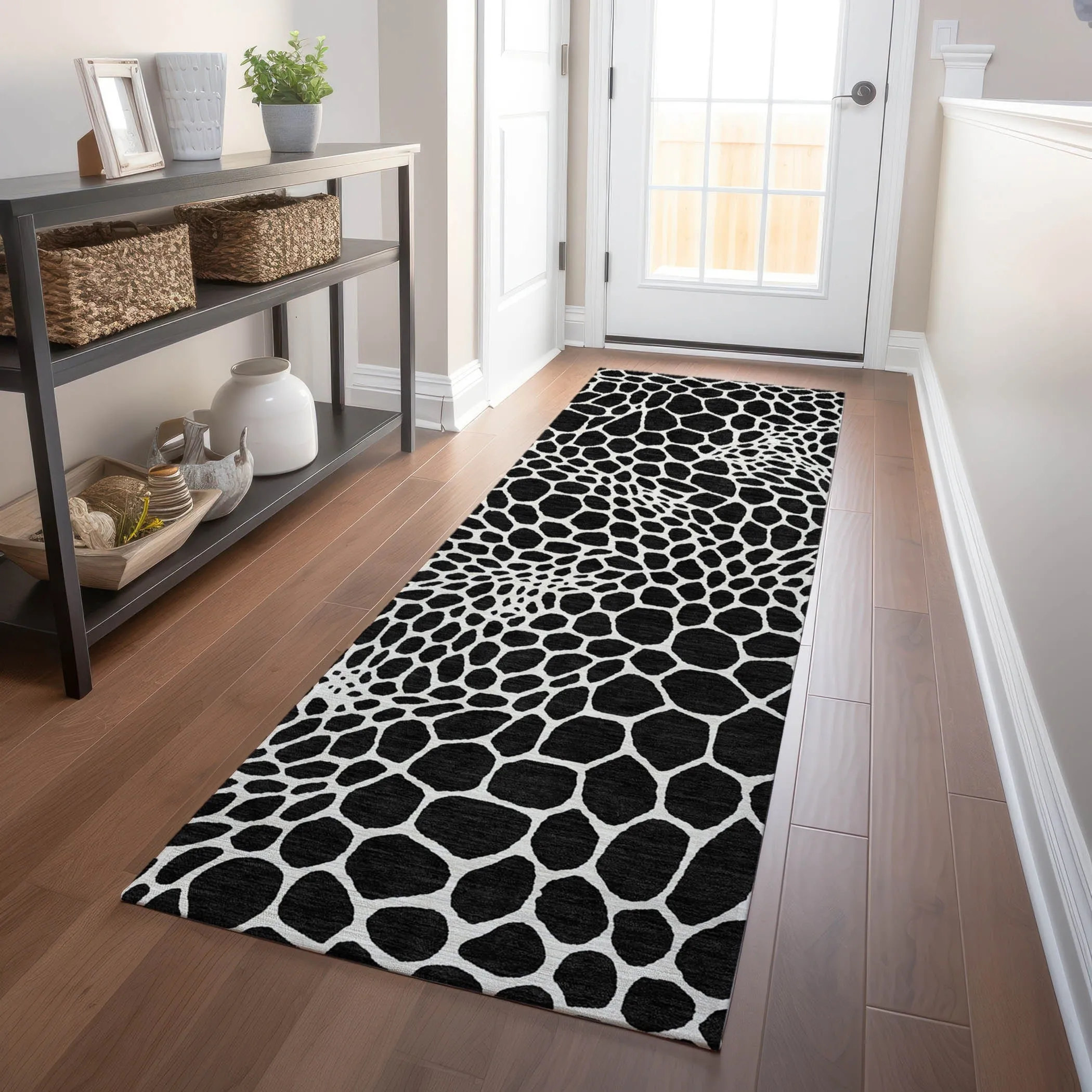 Machine Washable Indoor/ Outdoor Chantille Animal Print Rug