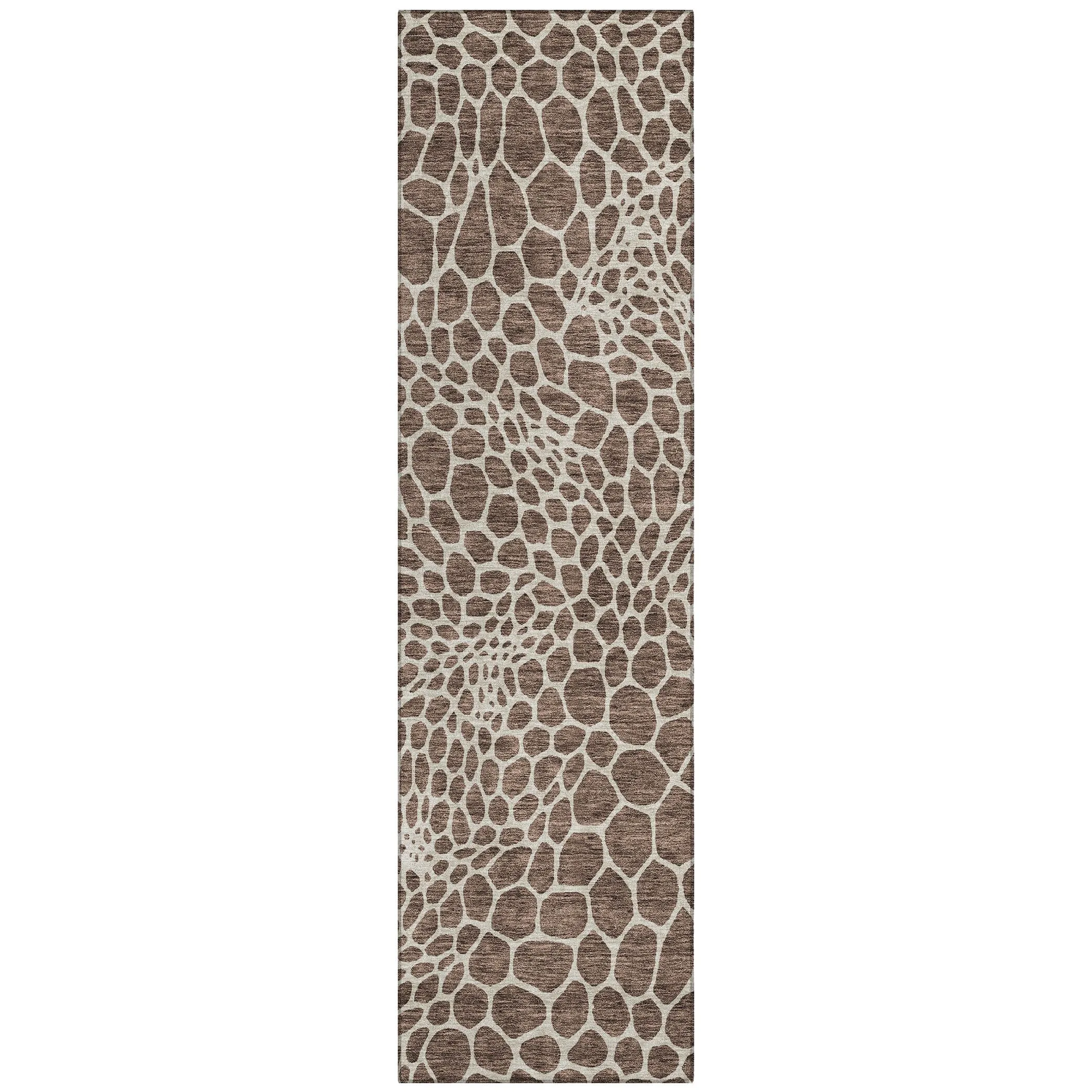 Machine Washable Indoor/ Outdoor Chantille Animal Print Rug