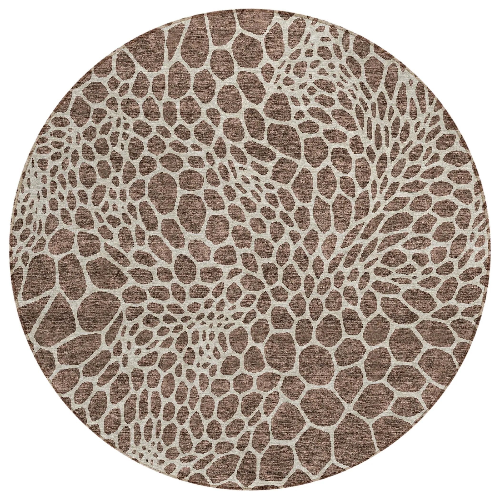 Machine Washable Indoor/ Outdoor Chantille Animal Print Rug