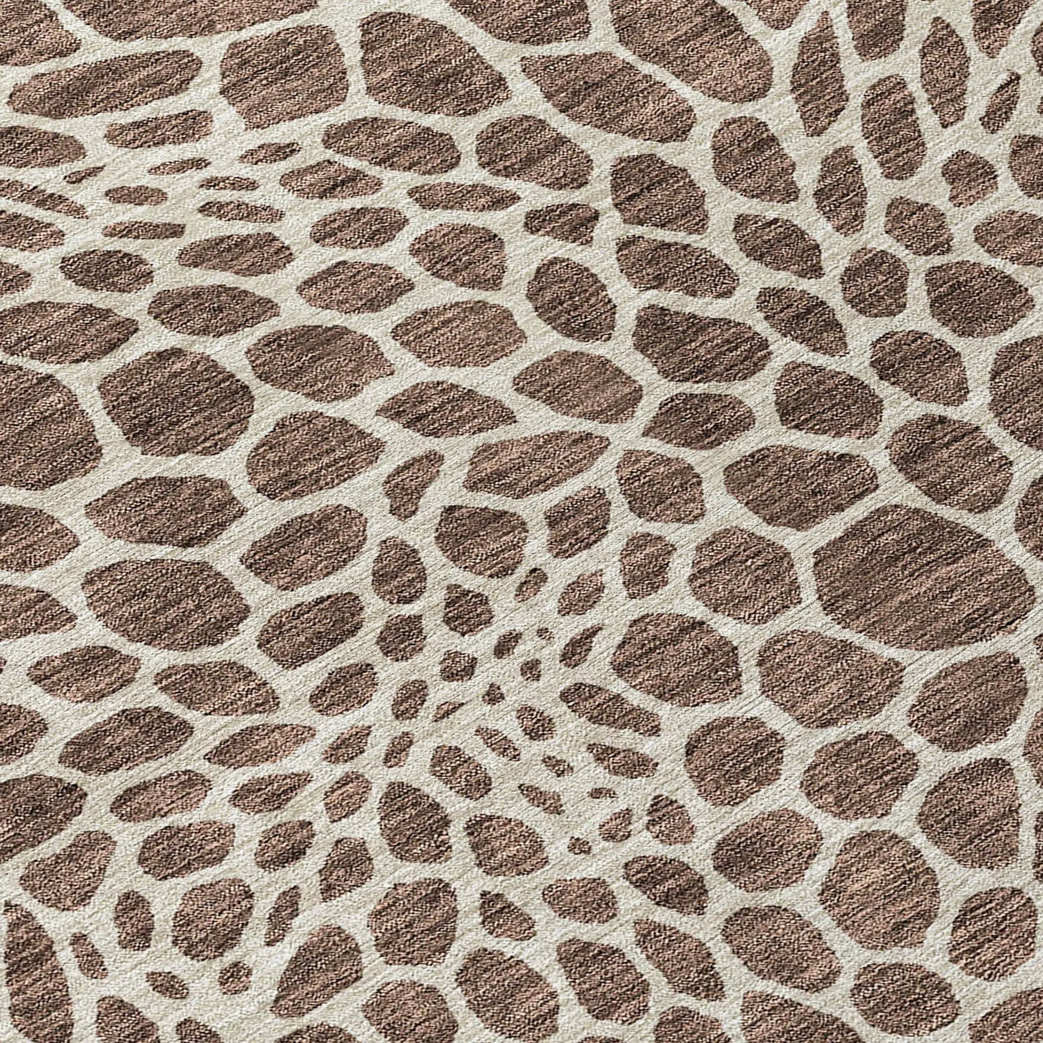 Machine Washable Indoor/ Outdoor Chantille Animal Print Rug