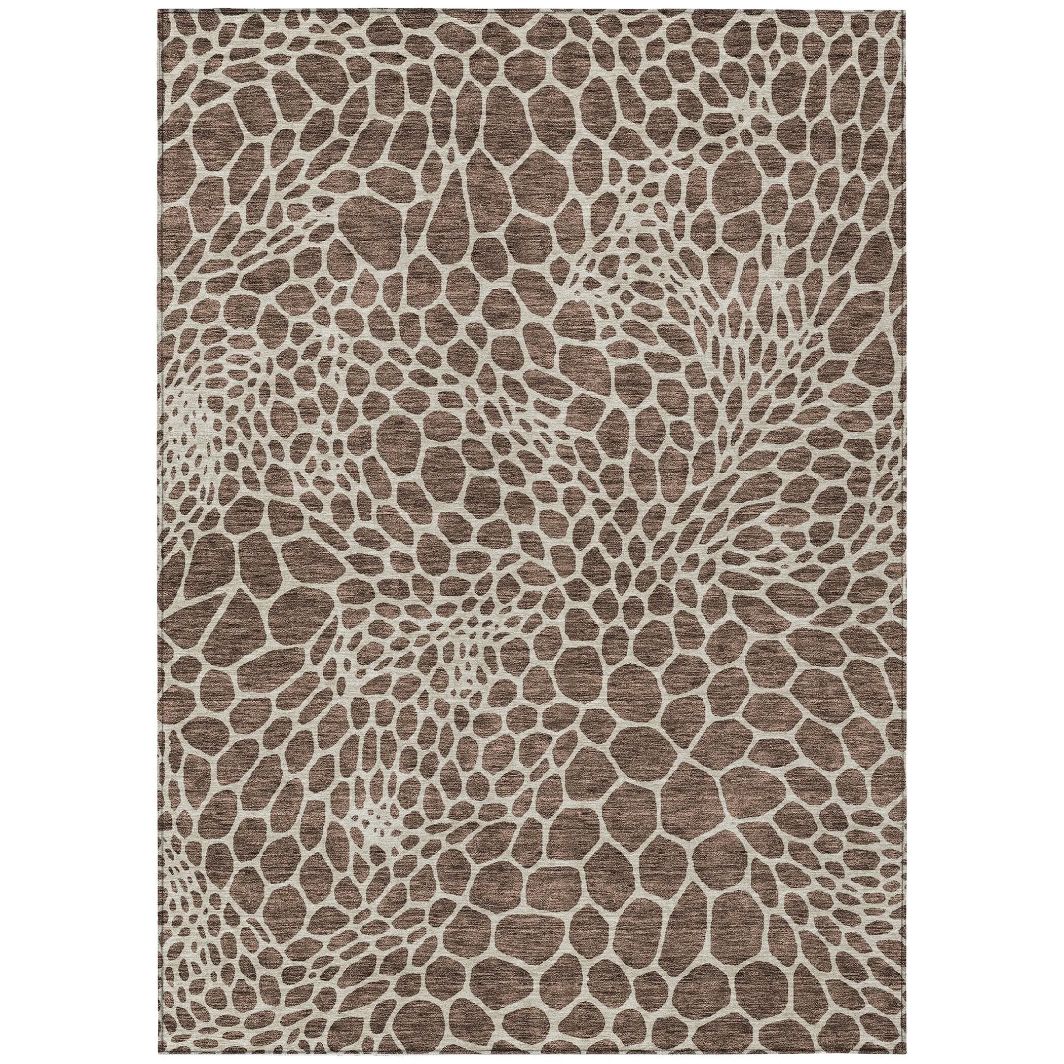 Machine Washable Indoor/ Outdoor Chantille Animal Print Rug